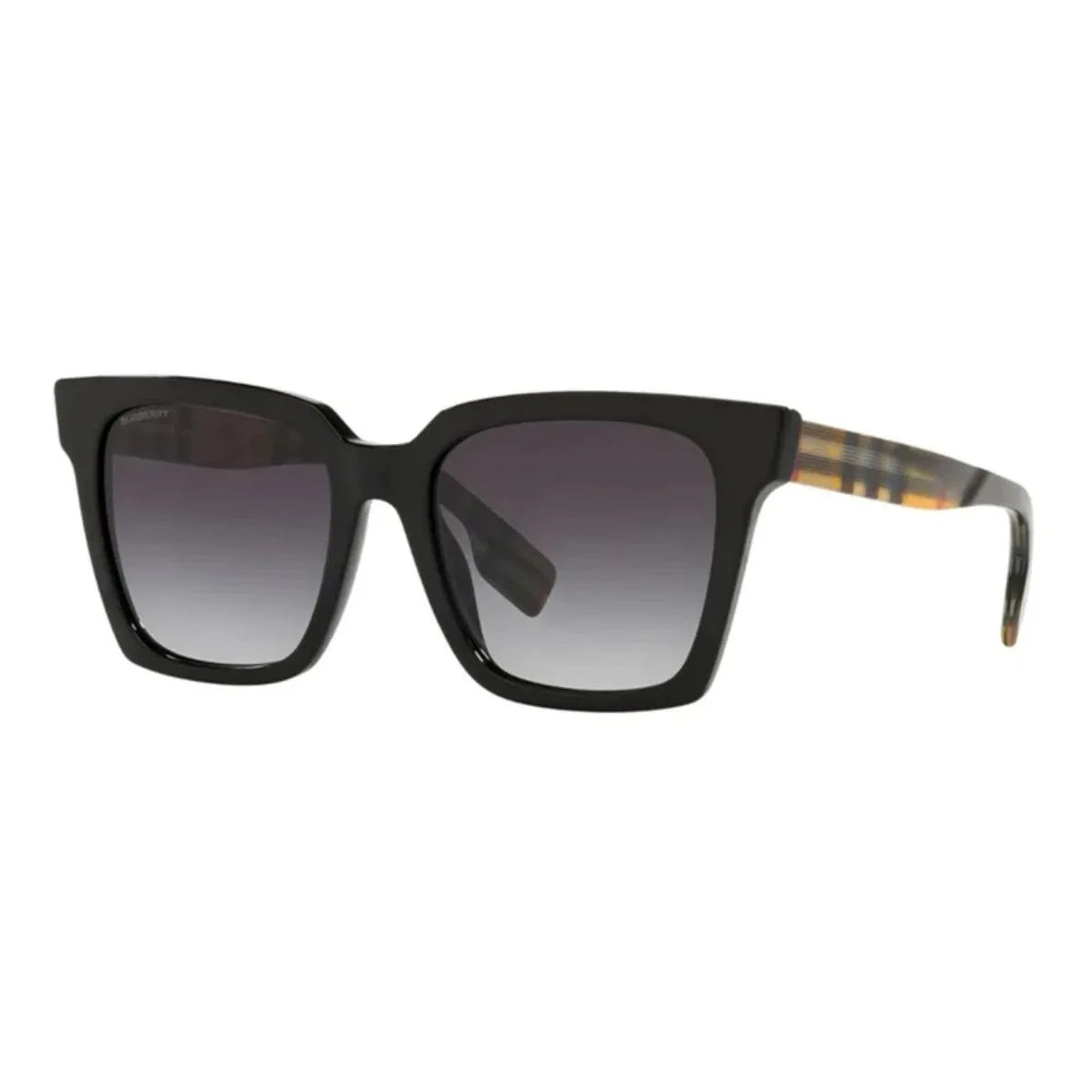 Luxury acetate sunglasses women love—Burberry BE 4335 in black with square frame design and signature Burberry eyewear quality. Available exclusively at Optorium.