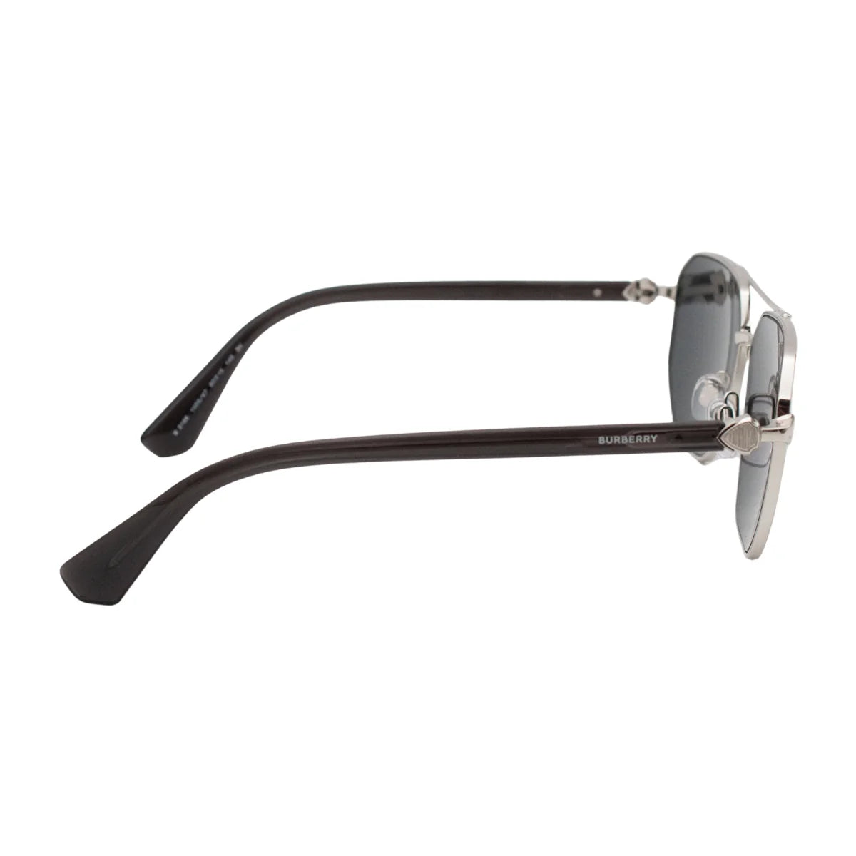 Luxury Burberry Sunglass B 3166 1005/87 – Authentic Silver pilot Frame with UV400 Grey Lenses for Men | Optorium