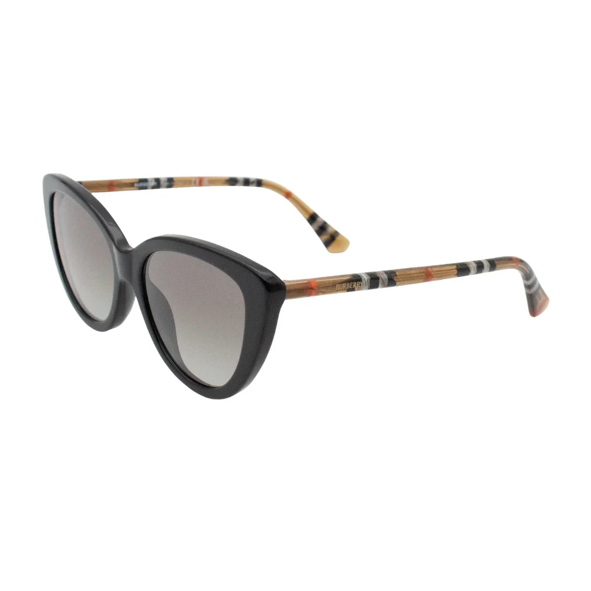 Authentic Burberry B 4457 4161/11 Women’s Designer Cat Eye Sunglass – Stylish Full Rim Acetate Frame with Grey UV400 Lenses | Optorium