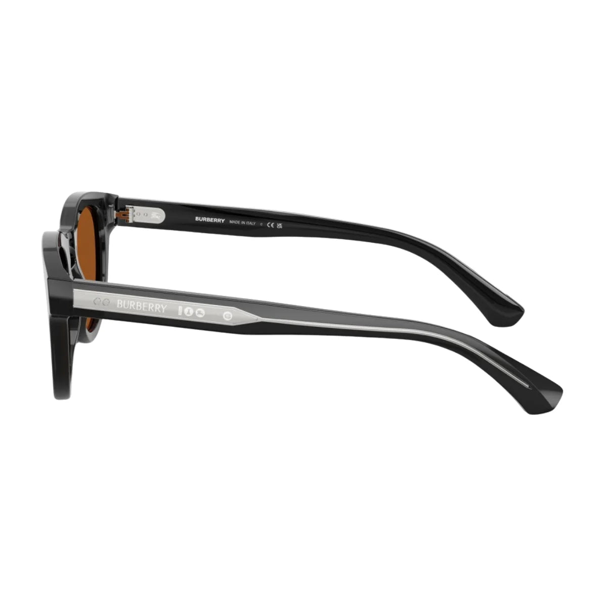 Elegant Burberry B 4477 4211/73 black colour full-frame designer sunglasses for men with brown lenses – Optorium