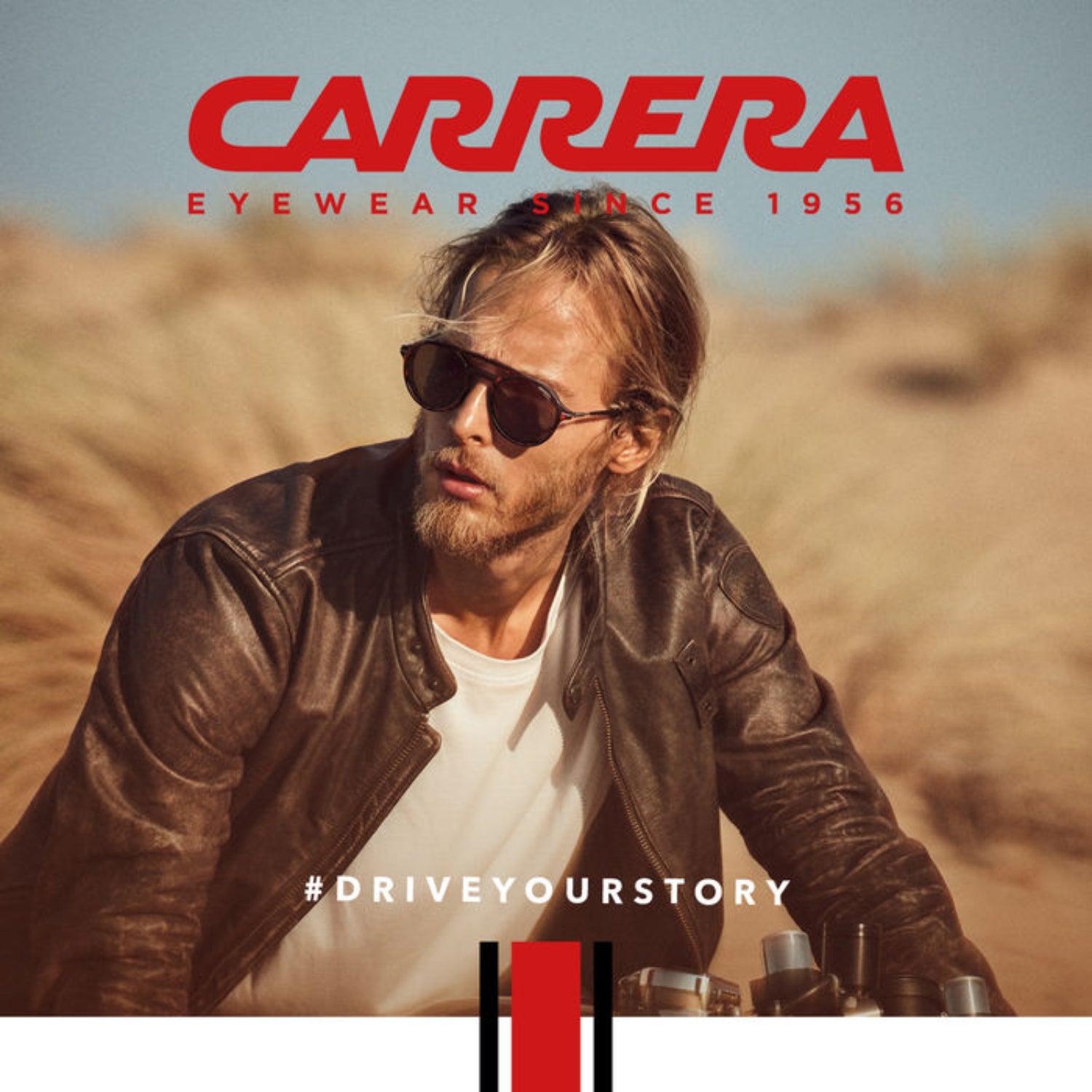 "Discover the fashionable Carrera sunglasses at Optorium, suitable for both men and women."