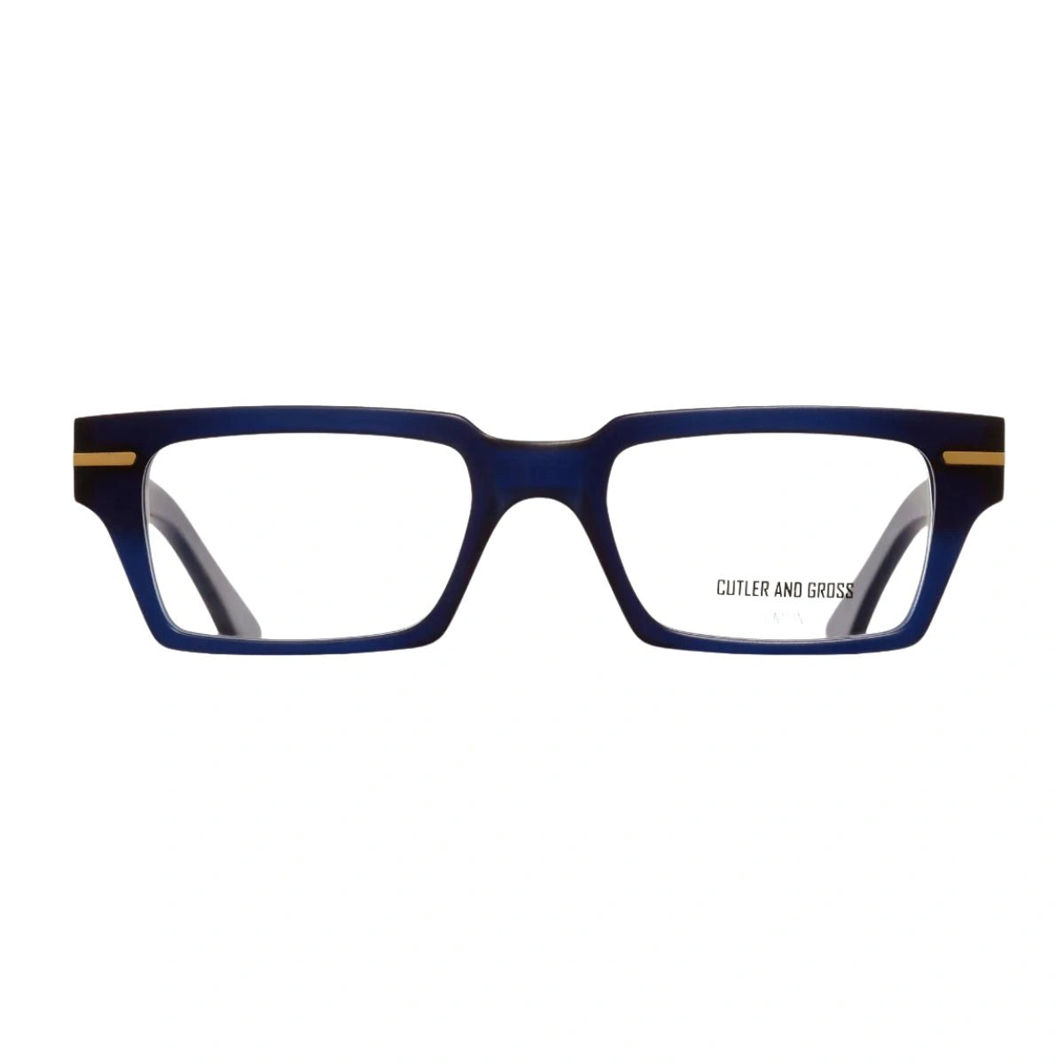 Cutler and Gross CGOP 1363 04 navy rectangle eyeglasses