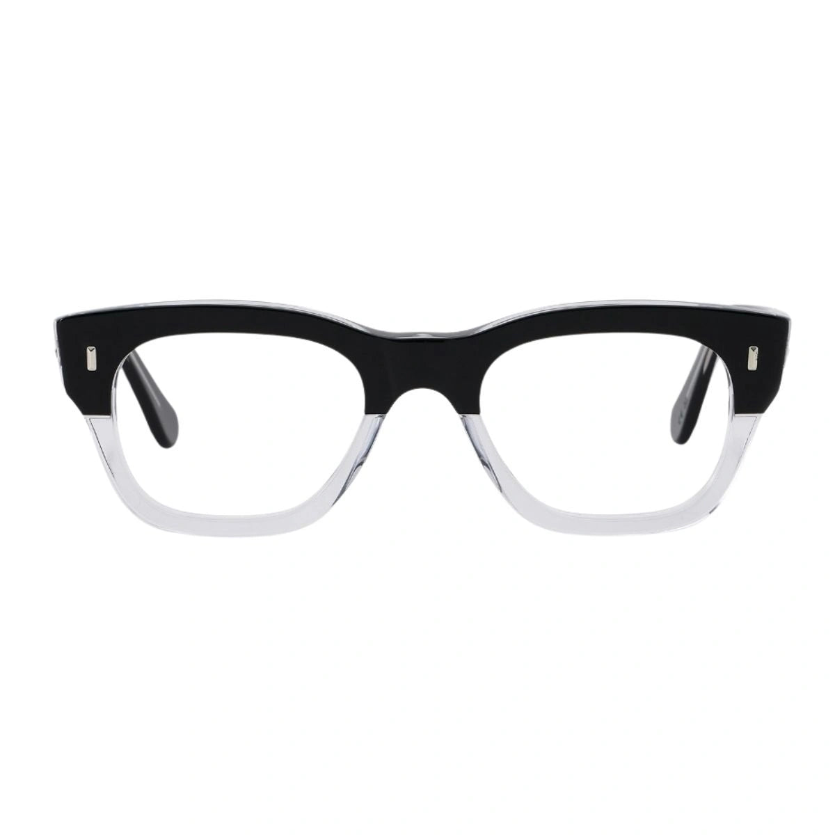 Cutler and Gross CGOP 0772 GB black transparent square frame