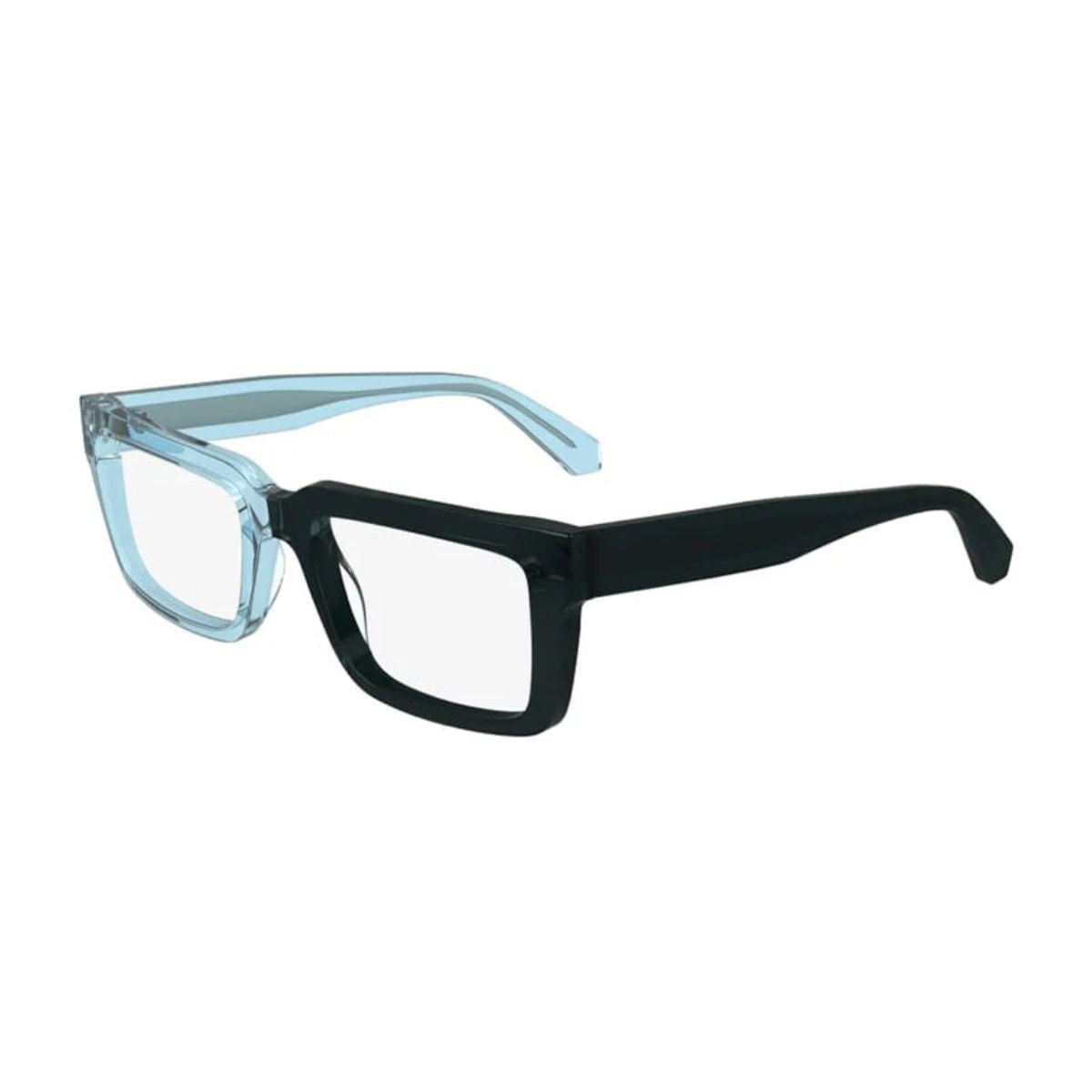 Stylish Calvin Klein Jeans CKJ24616 405 eyewear, UV reactive sky-to-midnight blue rectangle frame. Shop now at Optorium.
