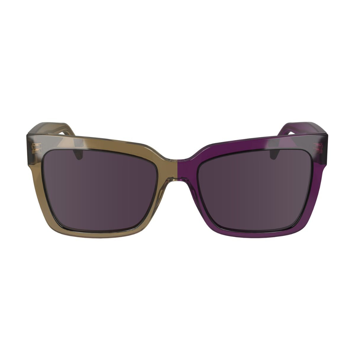 Calvin Klein Jeans 24606S 208 sunglasses for women, brown to violet square frame. Available online at Optorium.
