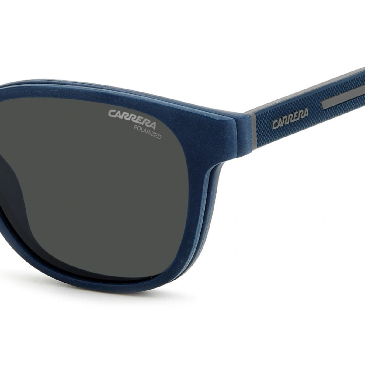 Carrera CA 8062/CS 4NZ99 clip-on sunglasses, blue frame, perfect for men. Buy online at Optorium.





