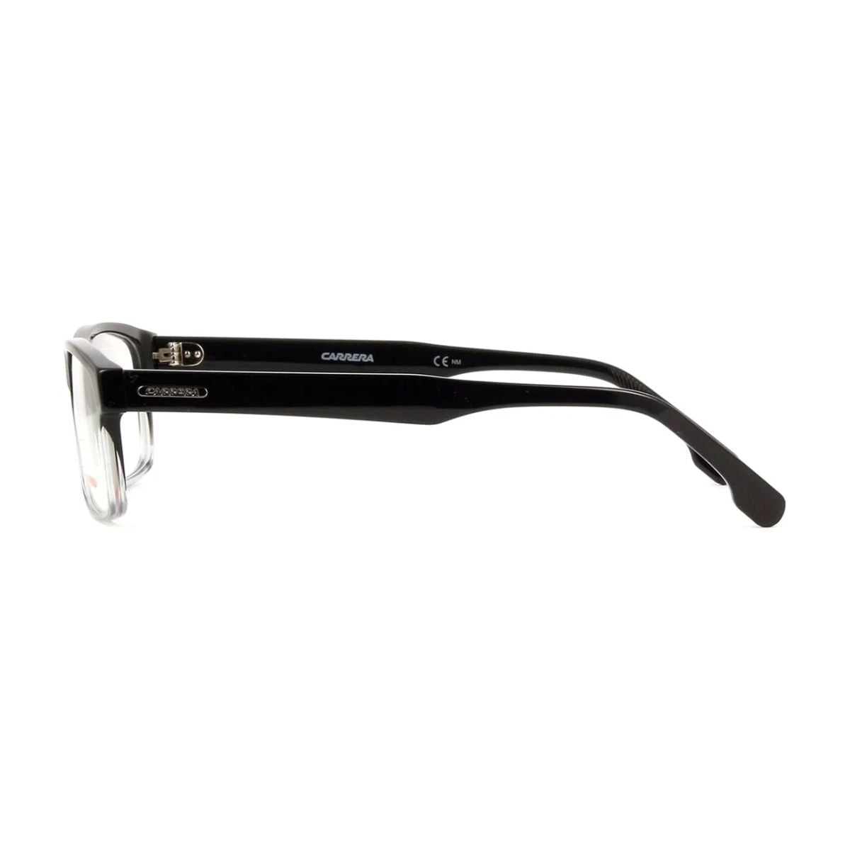 "Carrera 293 08A stylish rectangle optical frame for men, black with transparent look online at Optorium."





