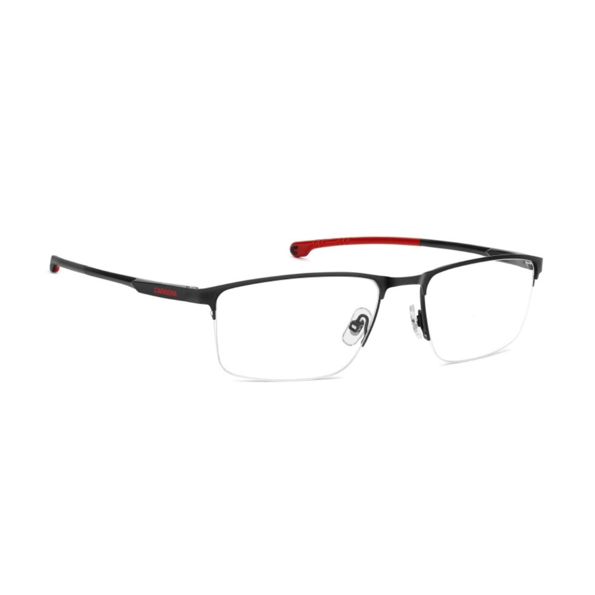 "Black rectangle Carrera Carduc 047 frame, durable and stylish design online at Optorium."
