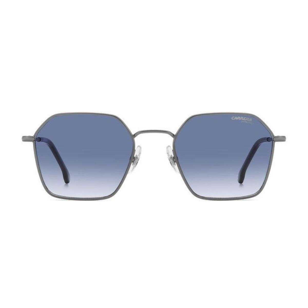 "Carrera 334/S R8108 men's metal sunglasses with blue gradient UV lenses online at Optorium."
