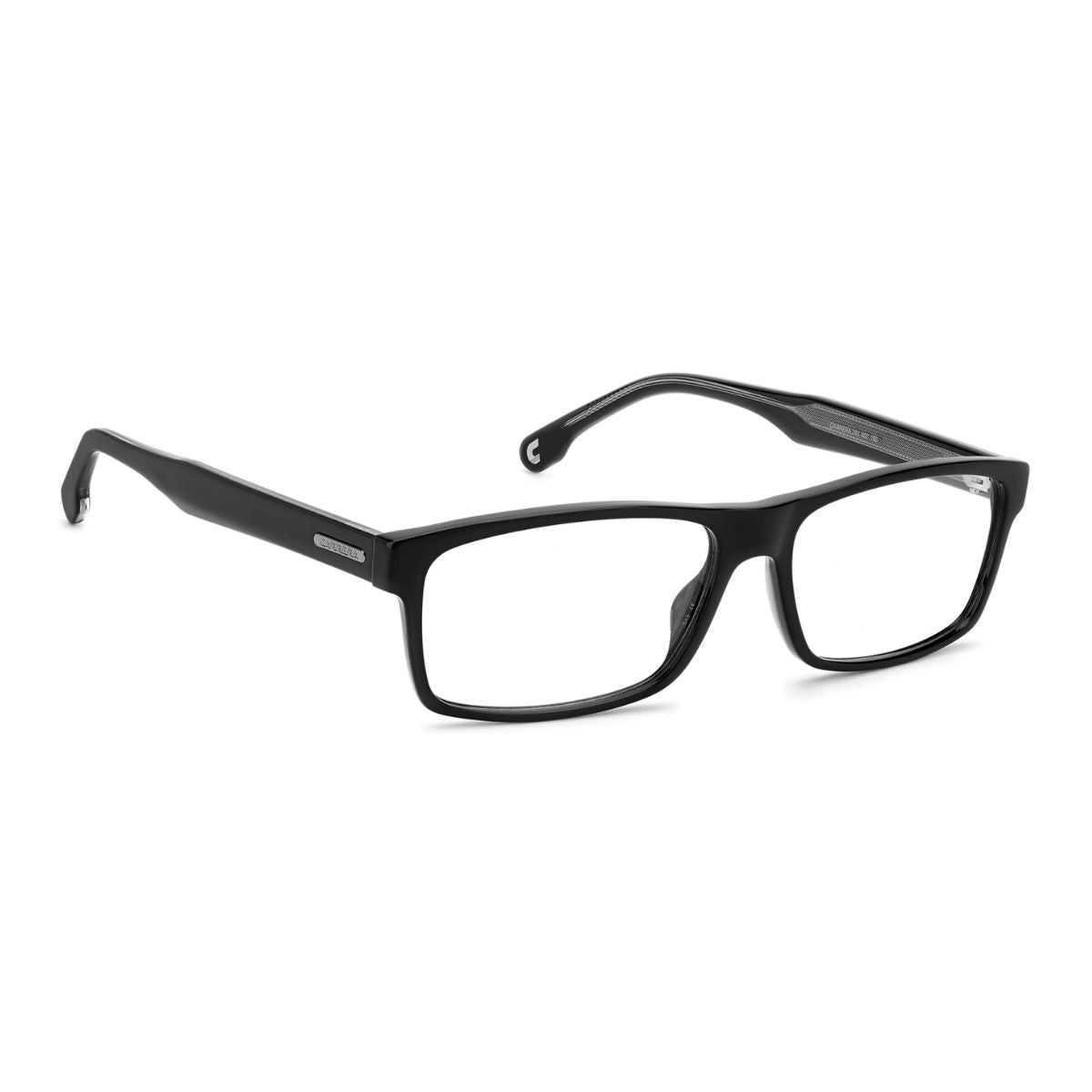 "Stylish Carrera 293 807 black unisex rectangle frame, available online at Optorium"