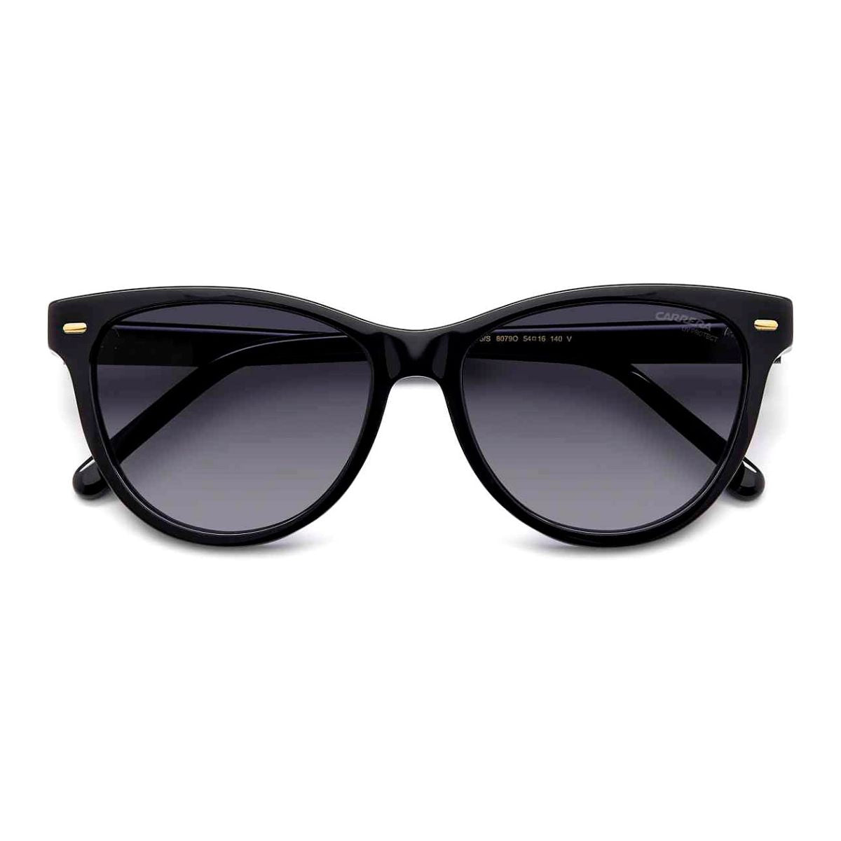 "Women's Carrera 3015/S 8079O sunglasses, cat-eye frame, blue gradient UV lenses, bold and chic."