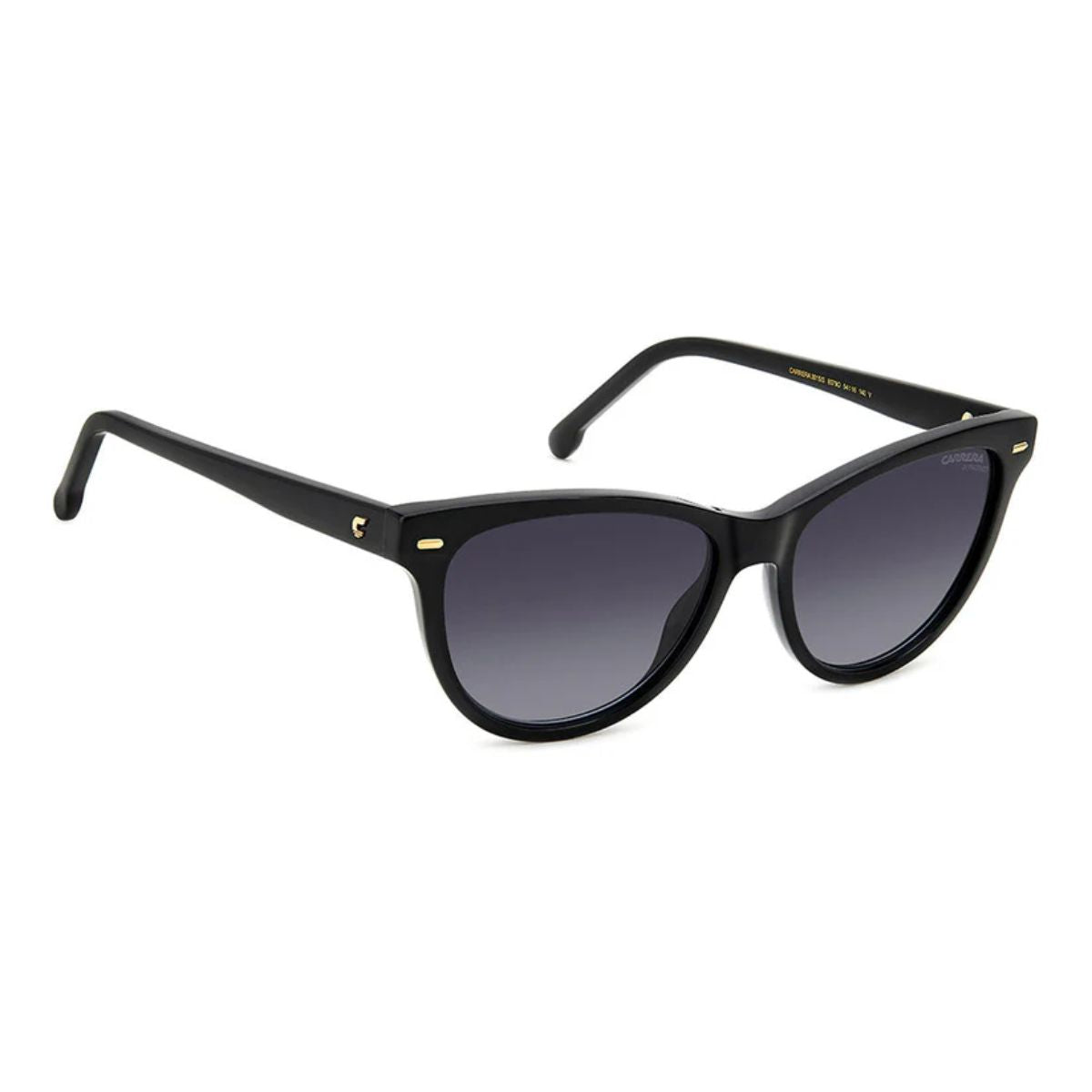 "Carrera 3015/S 8079O women's cat-eye sunglasses, blue gradient UV lens, elegant and stylish."