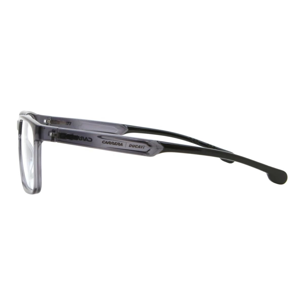 "Modern transparent grey Carrera Carduc 031 KB7 men’s eyewear, buy at Optorium."