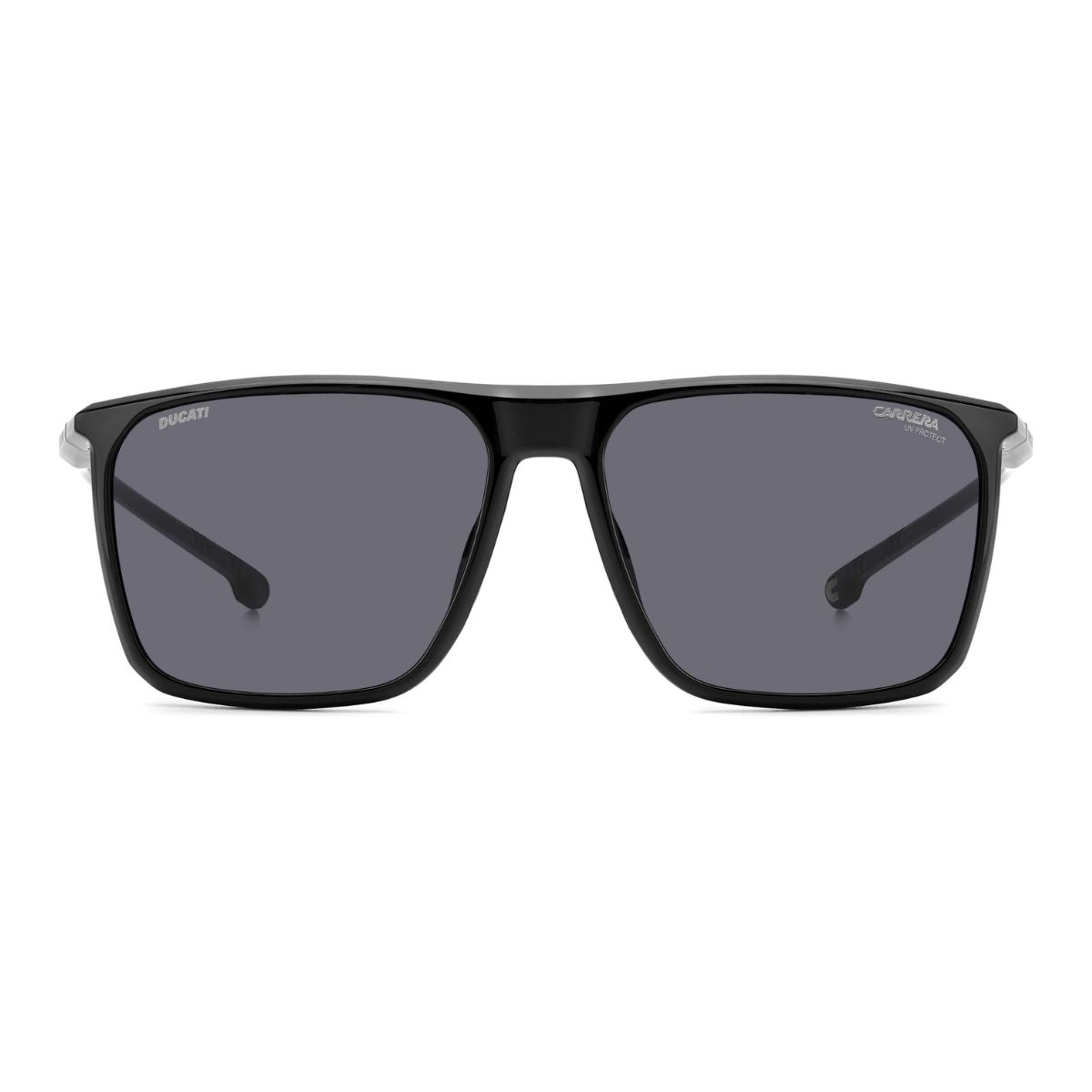 "Carrera Carduc 034/S 08AIR men's sunglasses, black frame, grey UV lenses, lightweight, stylish."