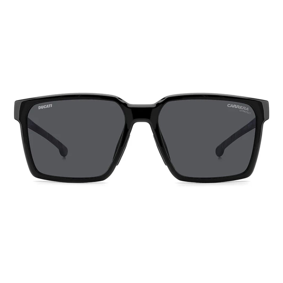 "Carrera Carduc 045/S 807IR men's sunglasses, sleek black frame, UV protection lenses, stylish."