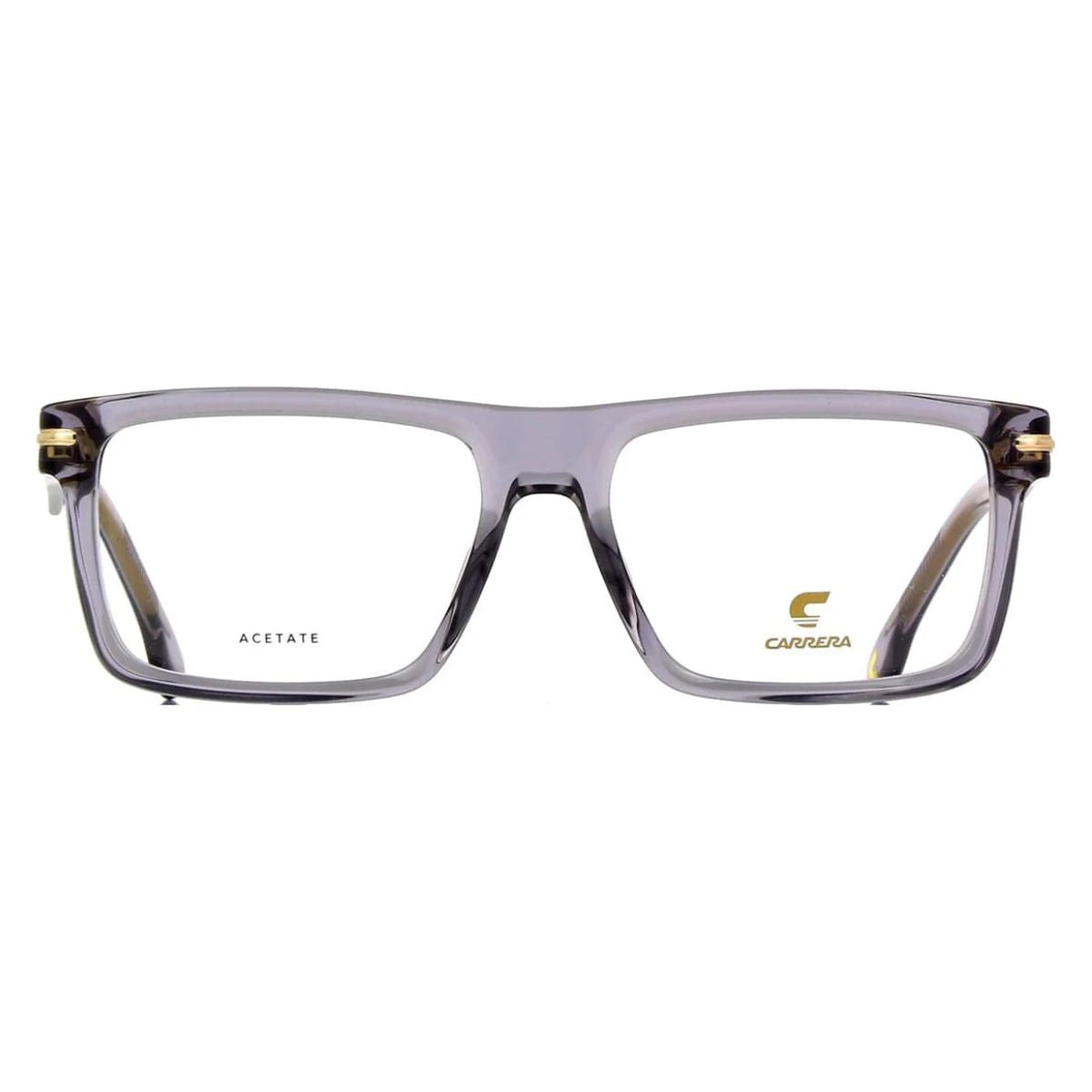 "Carrera 344 KB7 square transparent grey frame for men, online at Optorium."