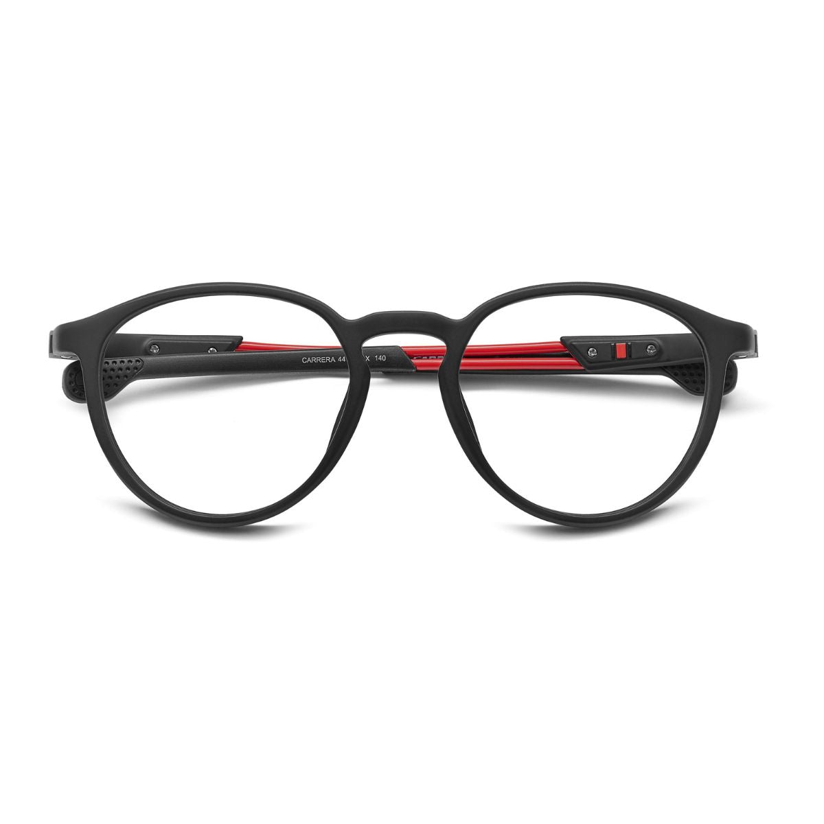 "Sophisticated black Carrera 4418 BLX frame for men, available online at Optorium."