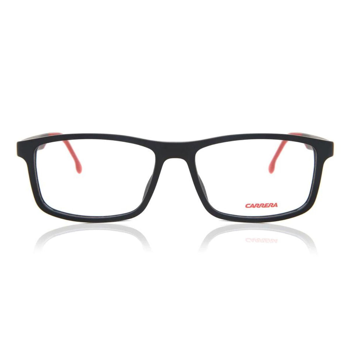 "Stylish Carrera 8865 003 black rectangle eyewear, perfect for daily wear at Optorium."