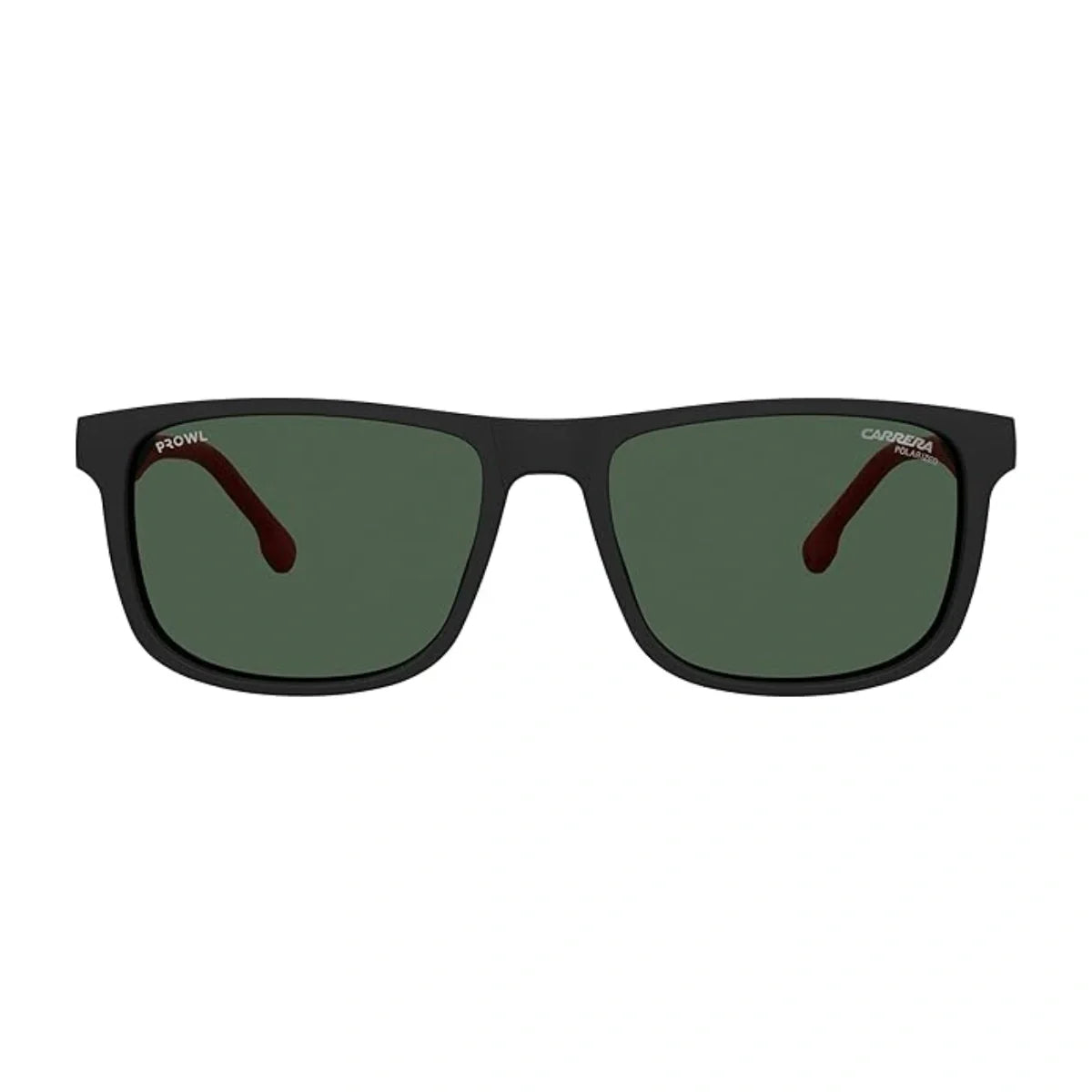 Carrera CA PRW 8/CS/IN 00399 square clip-on sunglasses with green lenses at Optorium