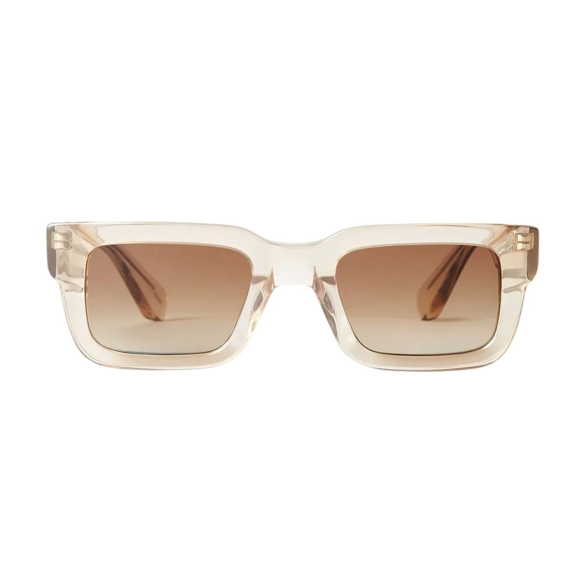 "Chimi Core 05 Ecru rectangle sunglasses for men, stylish and protective, online at Optorium."
