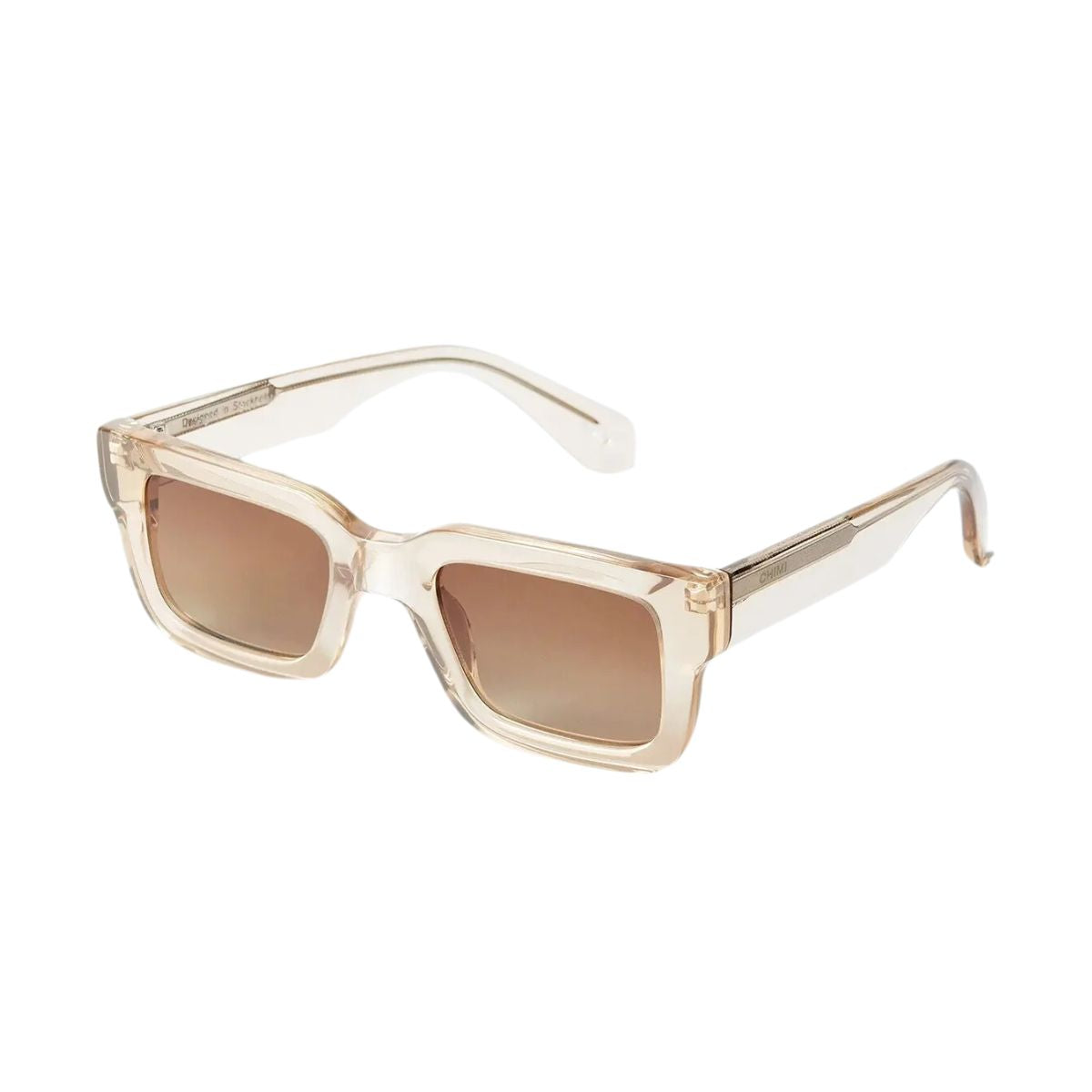 "Shop Chimi Core 05 Ecru sunglasses with brown lenses for men’s style and comfort at Optorium."