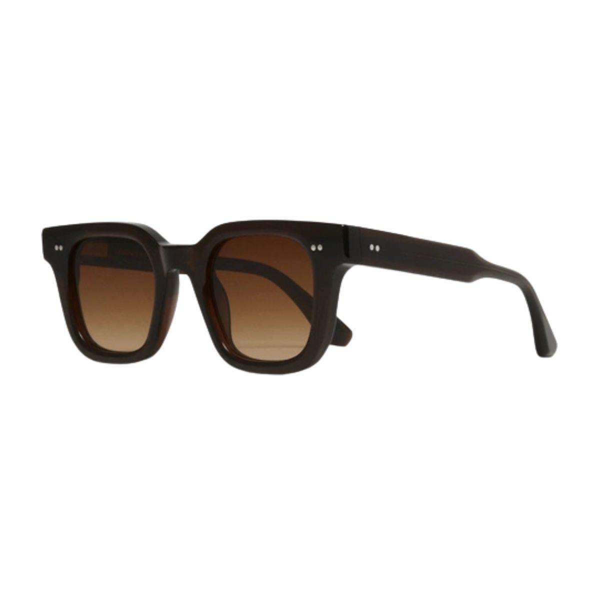 "Chimi 04 brown square sunglasses for men, available online at Optorium."