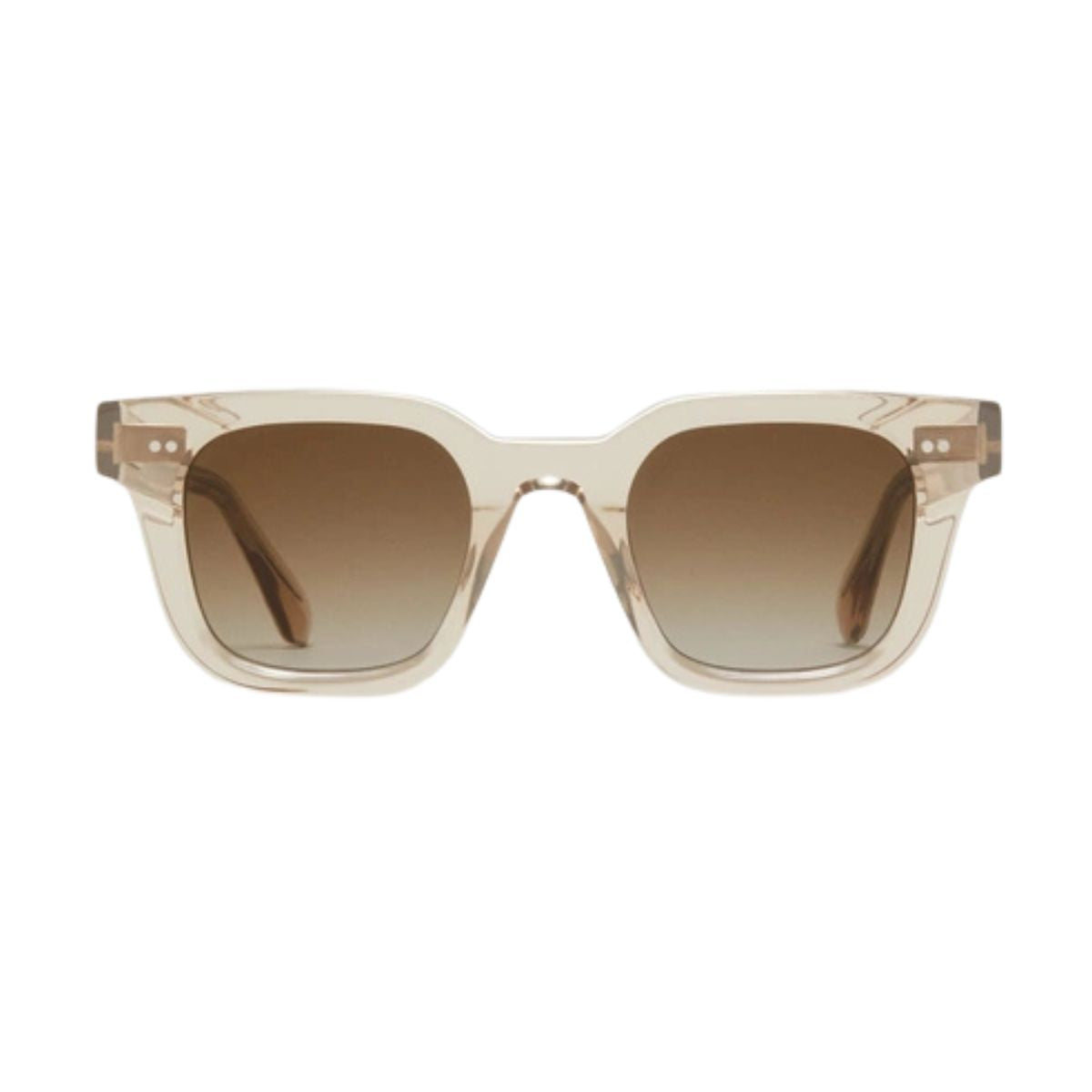 "Chimi 04 ecru square sunglasses for men and women, available online at Optorium."