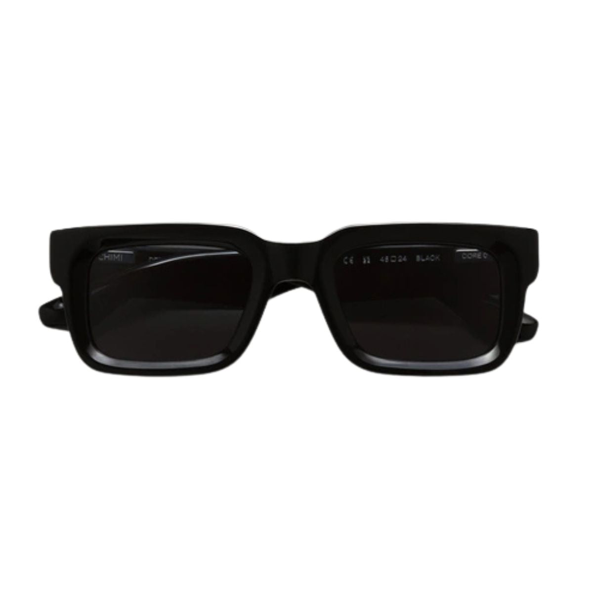 "Stylish Chimi 05 black sunglasses with sleek acetate frame, shop online at Optorium."