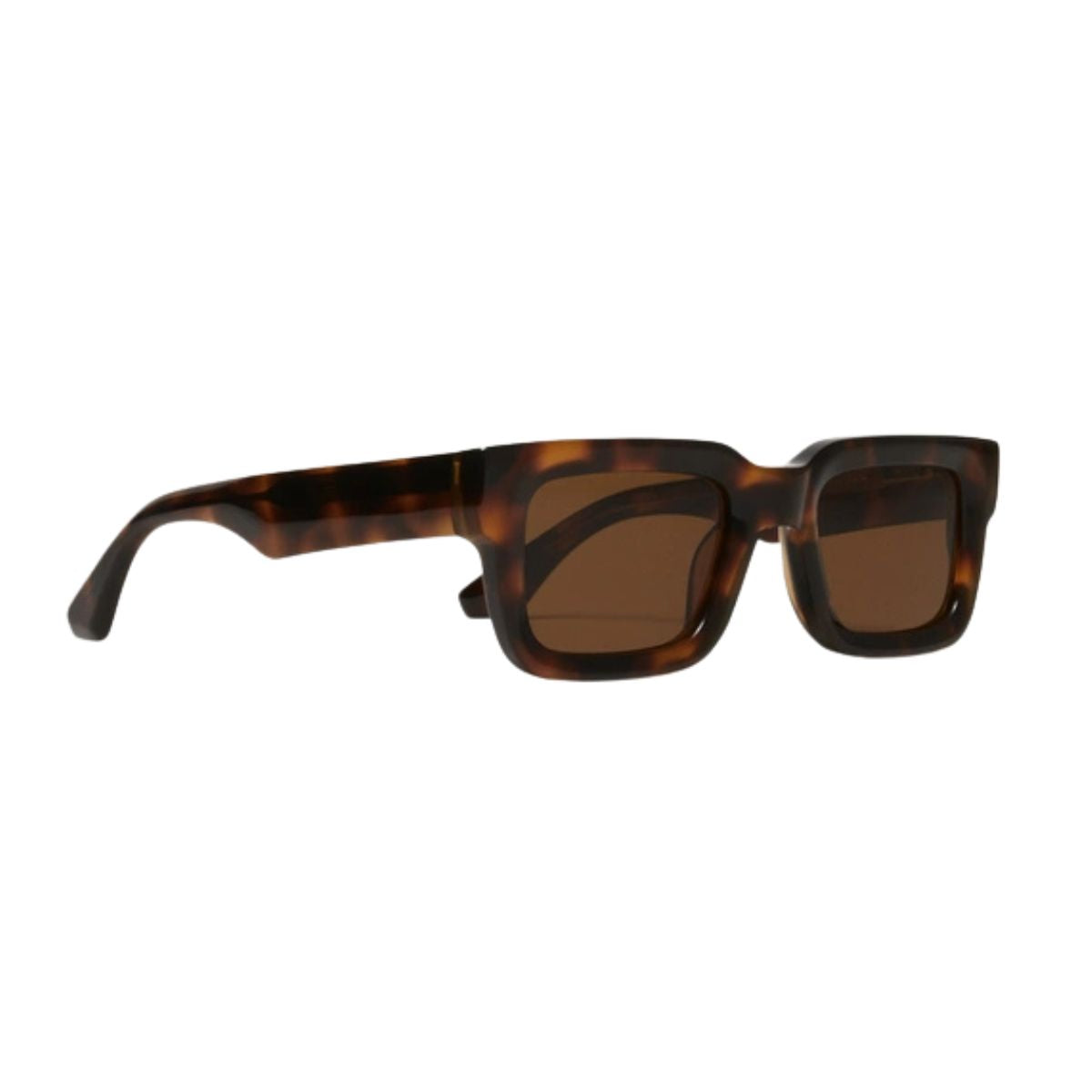 "Chimi 05 sunglasses feature brown CR39 lenses for dependable UV protection, on Optorium."