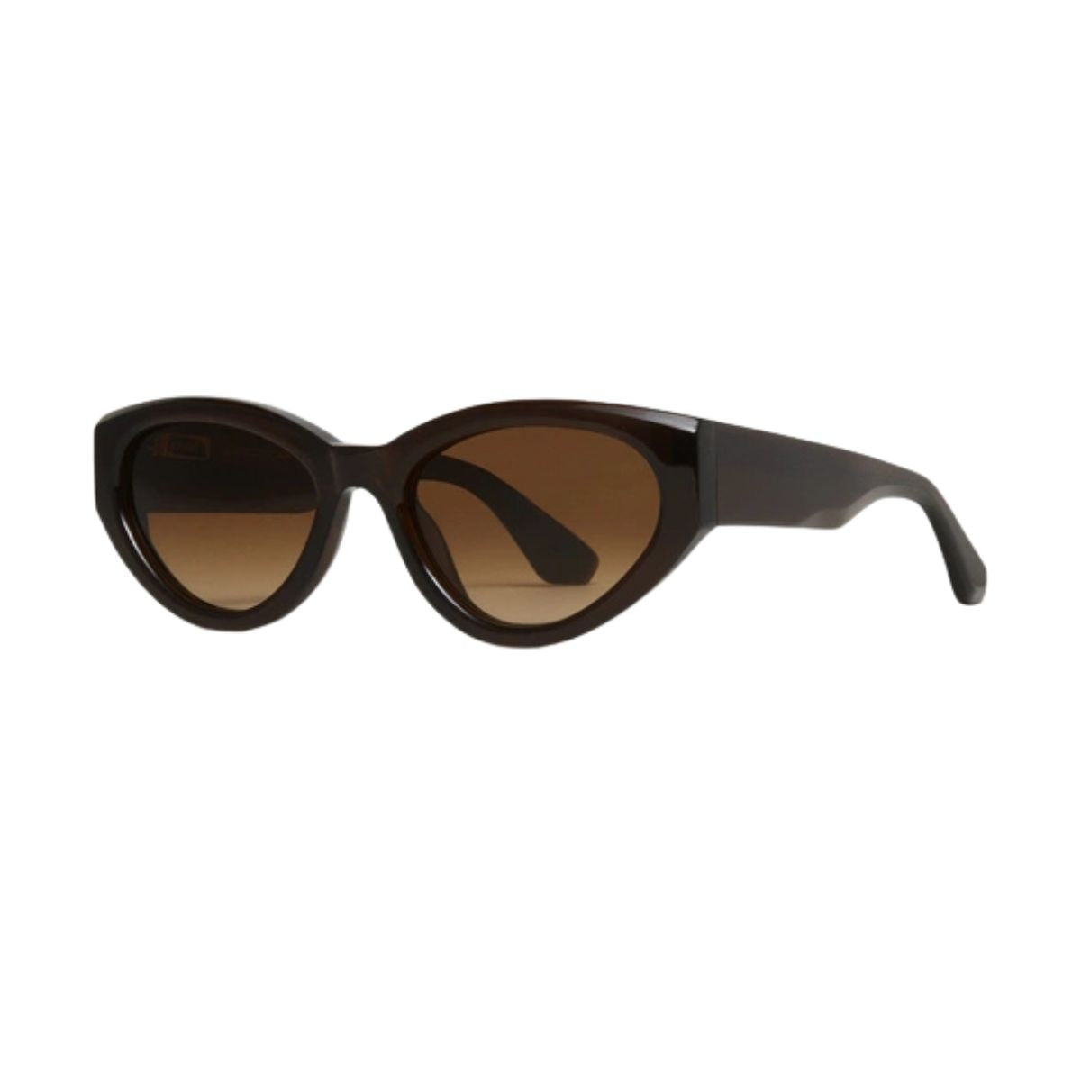 "Chic Chimi 06 brown sunglasses ensure a comfortable fit, available at Optorium."