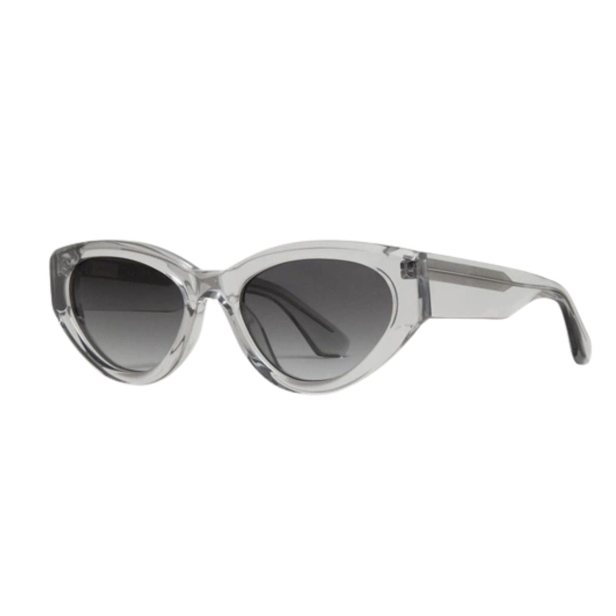 "Chimi 06 grey cat-eye sunglasses for women, available online at Optorium."