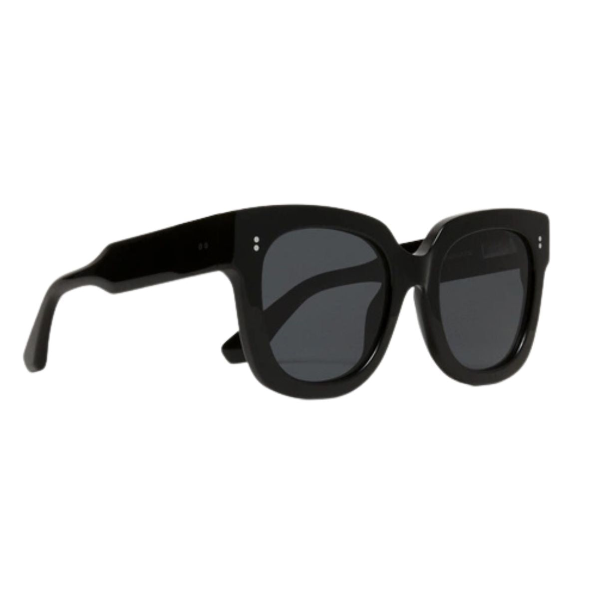 "Chimi 08 sunglasses feature light grey CR39 lenses for UV protection, on Optorium."