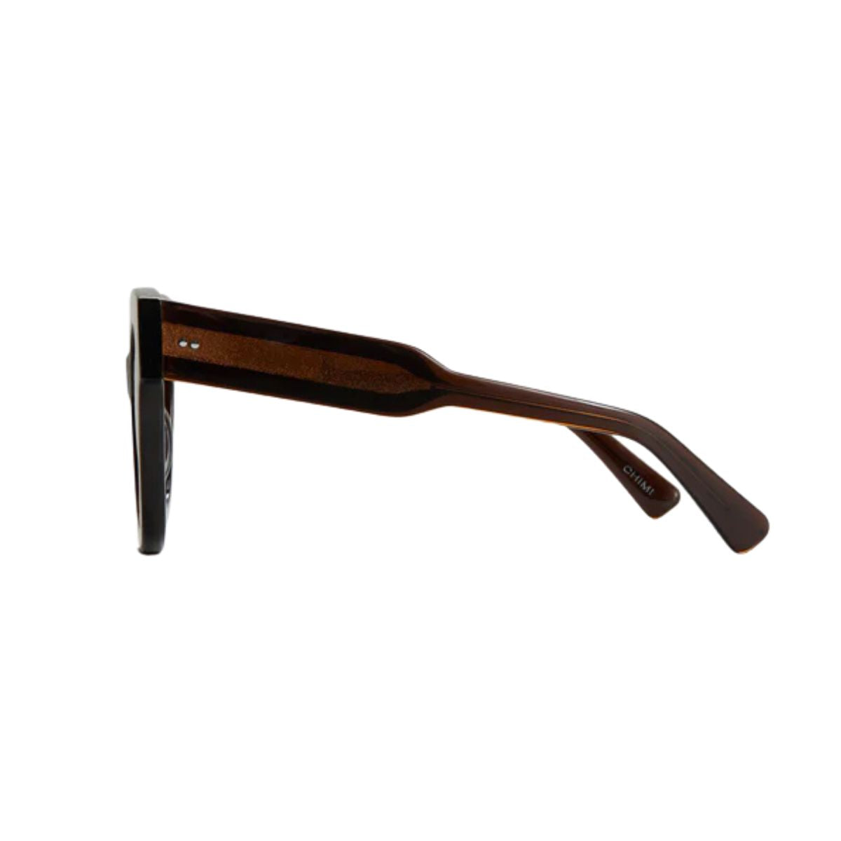 "Chimi 08 sunglasses feature light brown CR39 lenses offering UV protection, on Optorium."