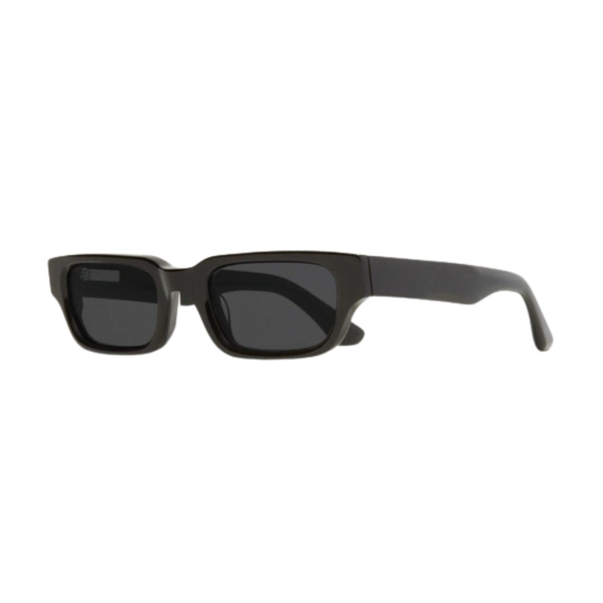 "Stylish Chimi 10 black sunglasses feature photochromic lenses that adjust to sunlight, shop online at Optorium."