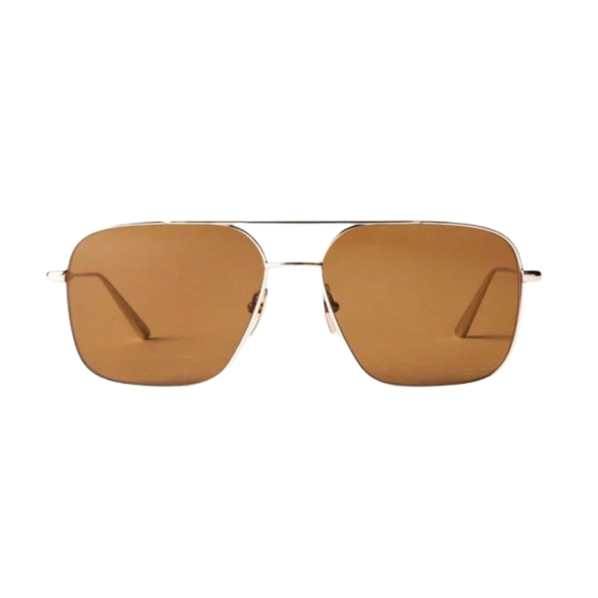 "Chimi aviator brown sunglasses for men and women, available online at Optorium."