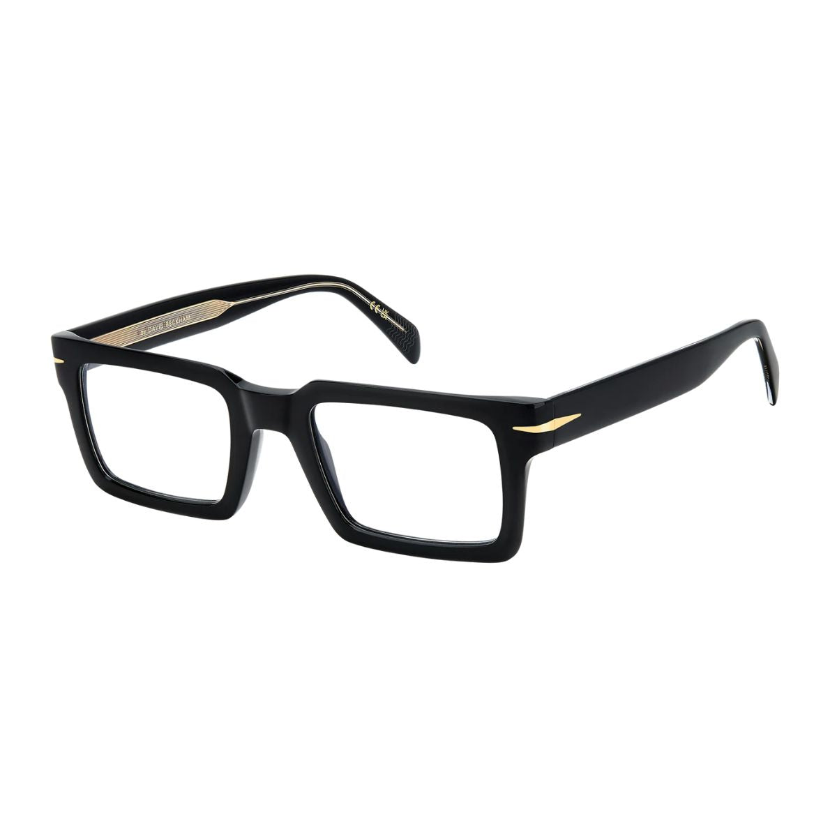 "Sleek black rectangle David Beckham optical frames for men | Optorium"