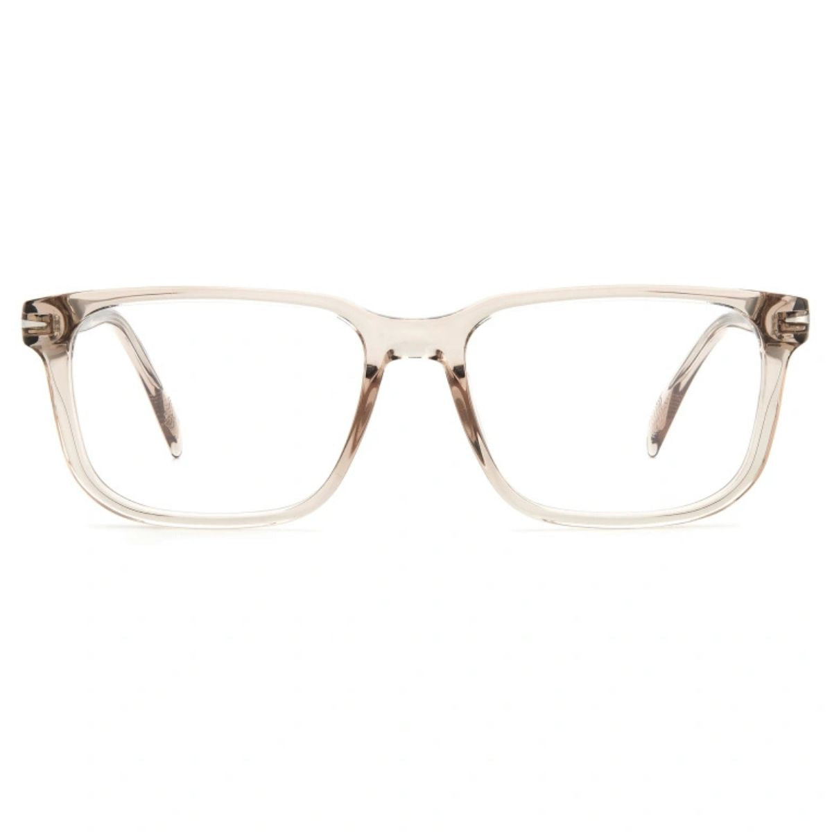 "David Beckham DB 1022 optical glasses for men, stylish transparent brown frame"
