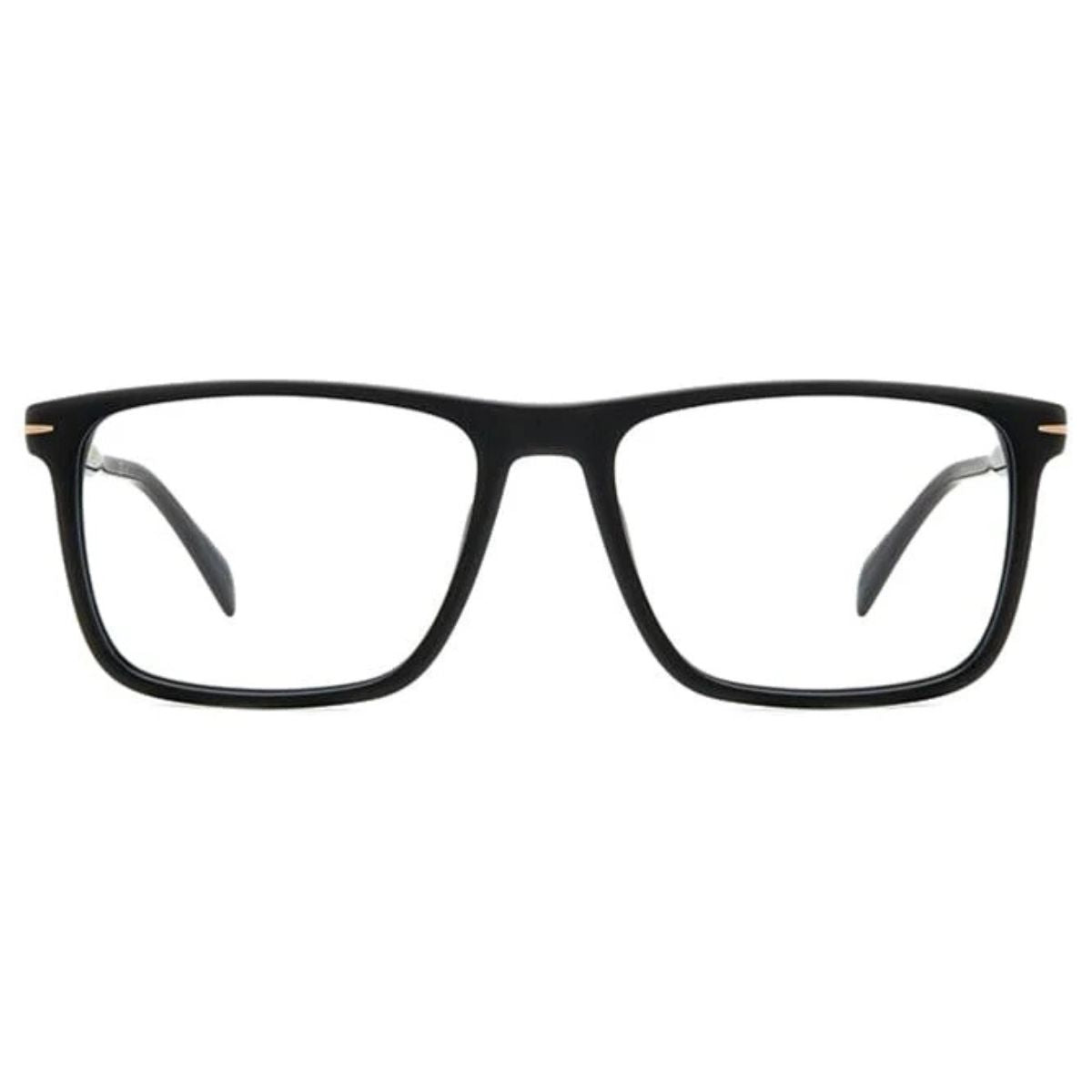 "David Beckham Frame 1124 003 spectacle frame for men, sleek black square design"