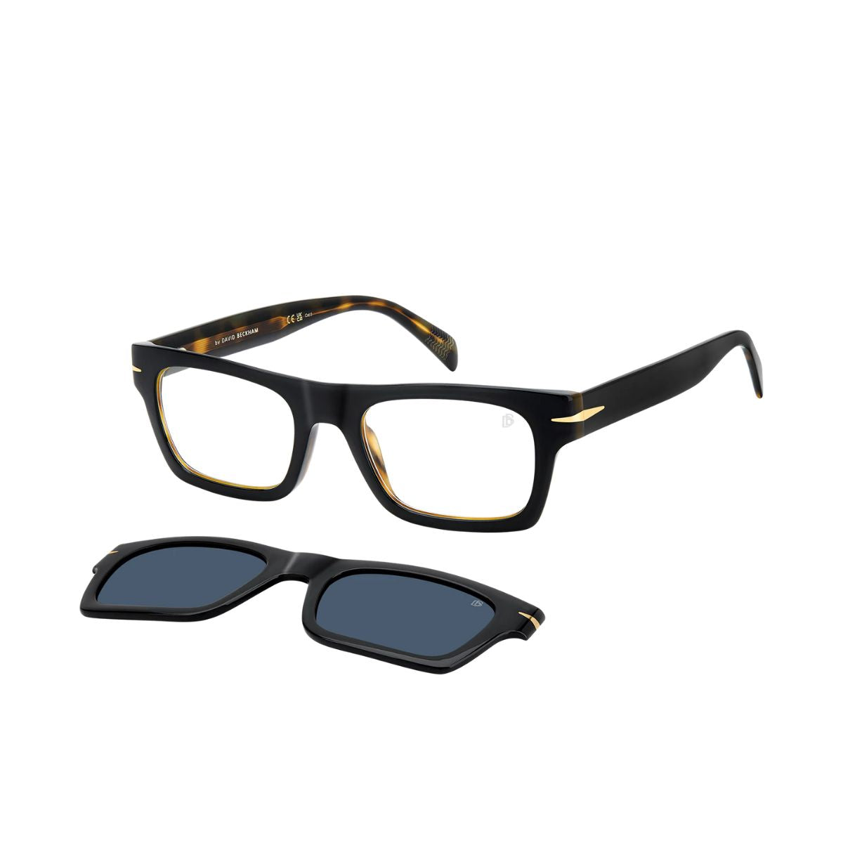 "Shop David Beckham DB 7129/CS WR799 clip-on eyewear for stylish men's fashion"