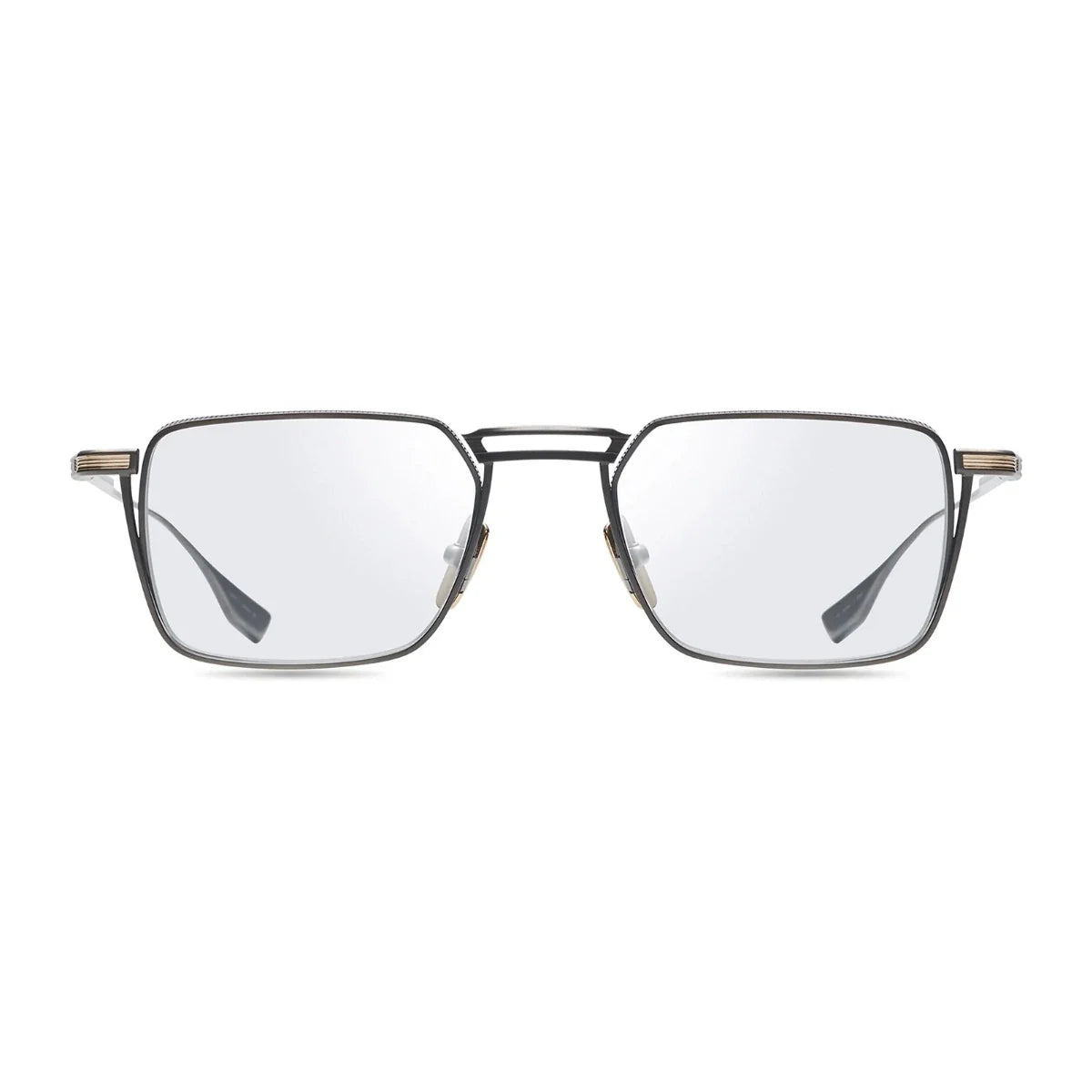 Dita frame DTX125 03 BLK GLD full-frame titanium rectangle glasses – unisex dita eyewear | Optorium