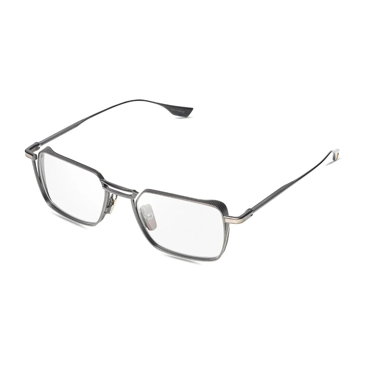 Unisex Dita opticalframe DTX125 03 BLK GLD titanium full-frame rectangle eyeglasses | Optorium
