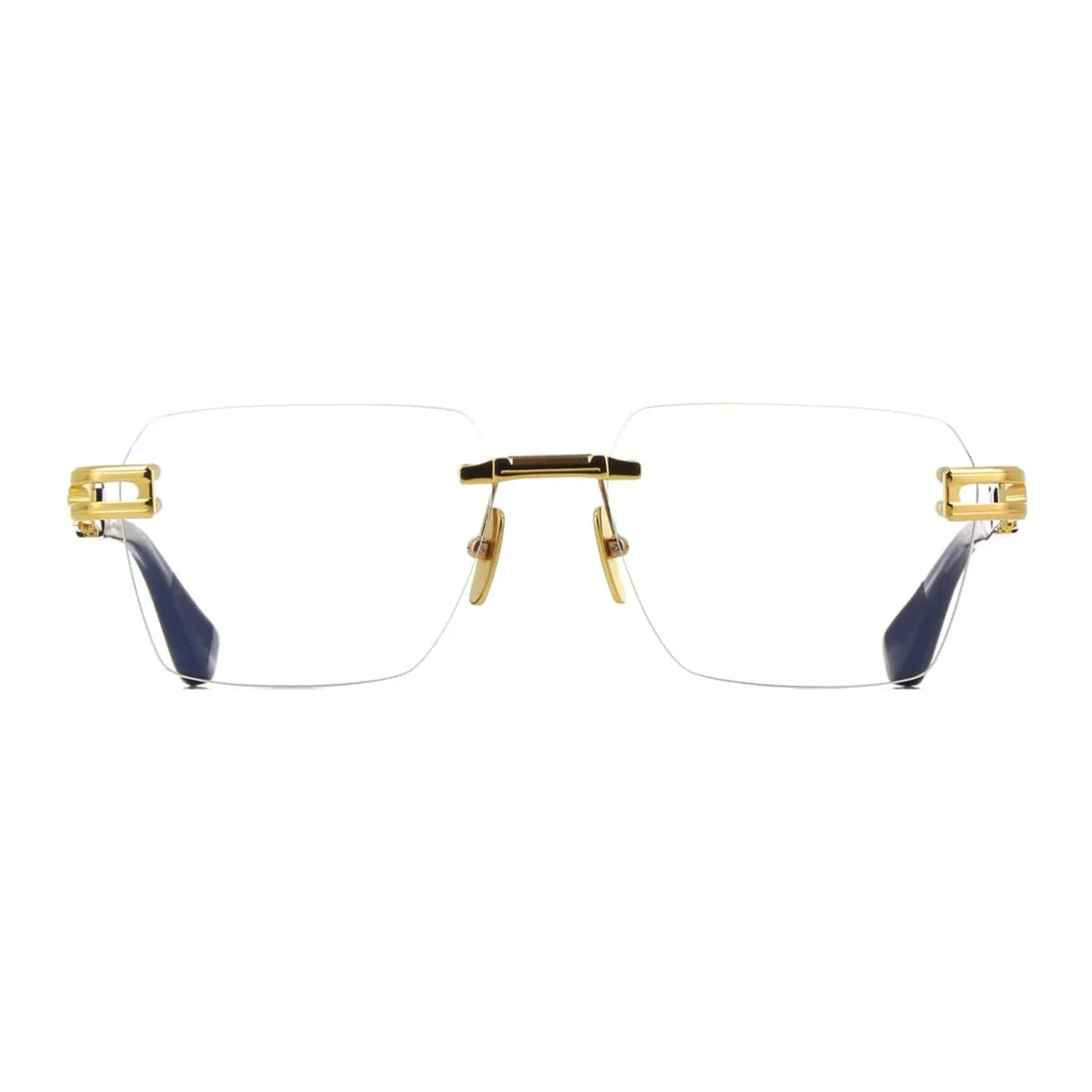 Dita Frame DTX154 A 01 square-shaped Rim less prescription glasses for men by Optorium