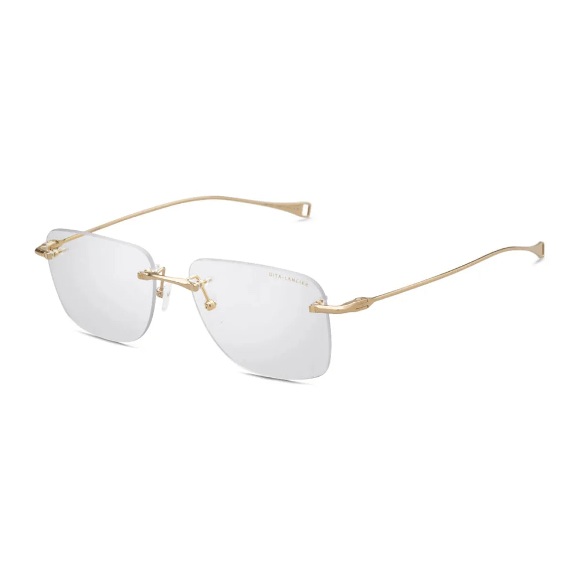 Lightweight men’s rimless eyeglasses Dita Lancier DLX119 A 01 Japanese craftsmanship at Optorium