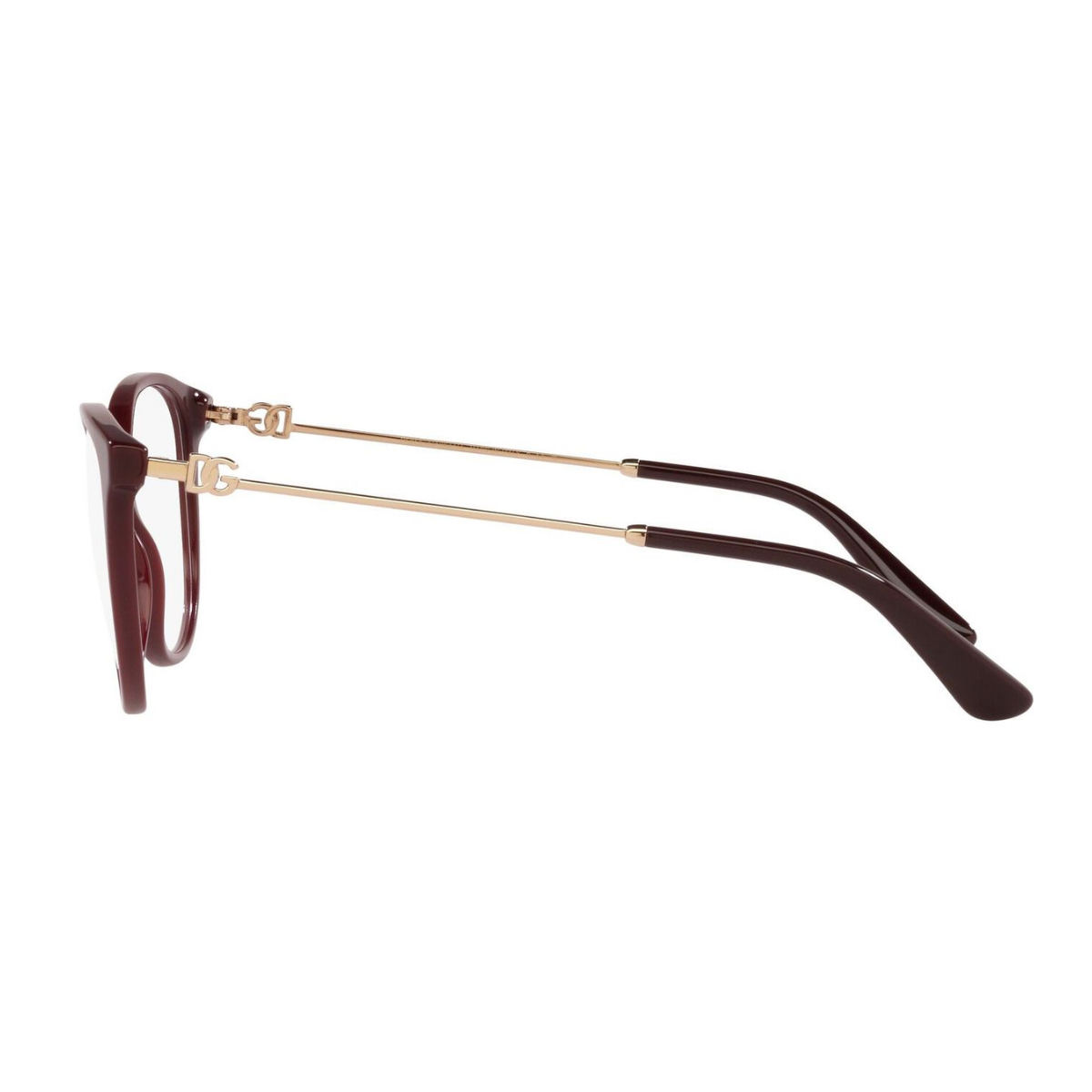 Dolce & Gabbana DG3363 3091 butterfly eyeglasses for women with luxury acetate frame in burgundy – Optorium.