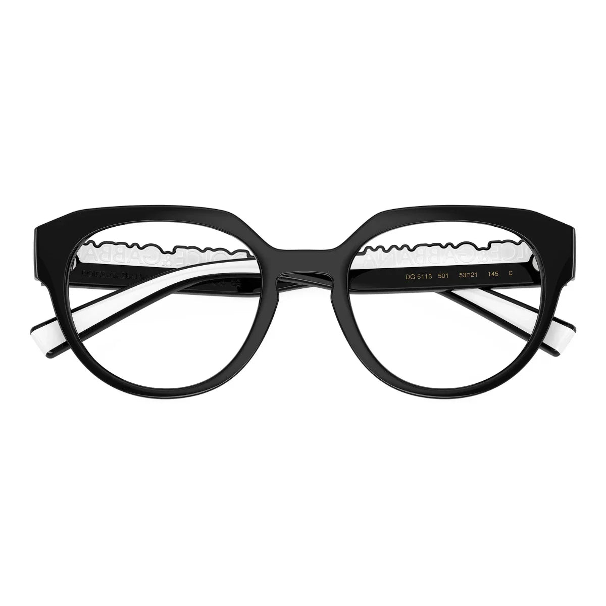 Shop Dolce & Gabbana glasses frames DG5113 501, round shape black color optical frame, designer Dolce & Gabbana optical glasses for men & women at optorium.