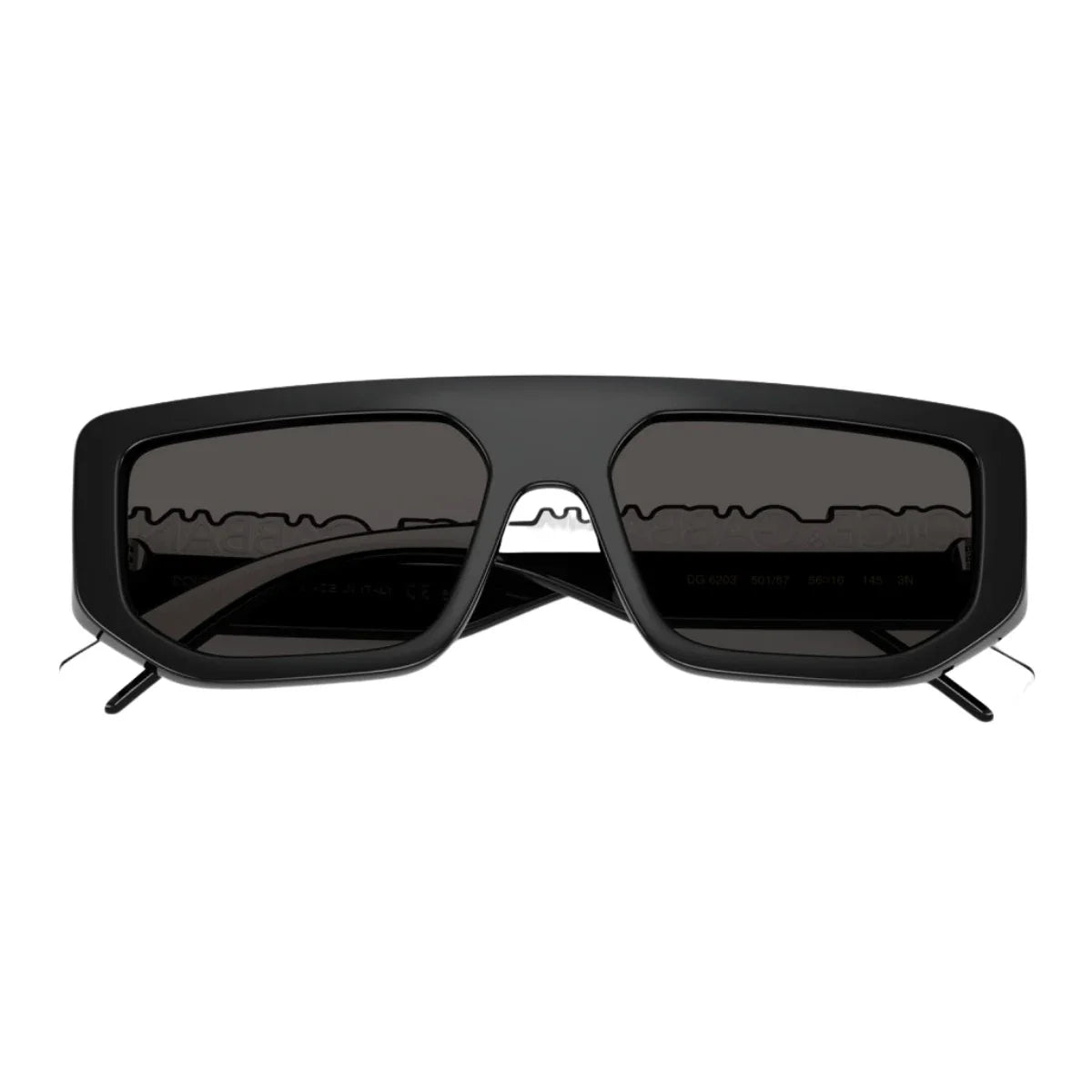 Dolce and Gabbana sunglasses DG 6203 501/87 stylish black rectangle sunglasses for men & women – Optorium.