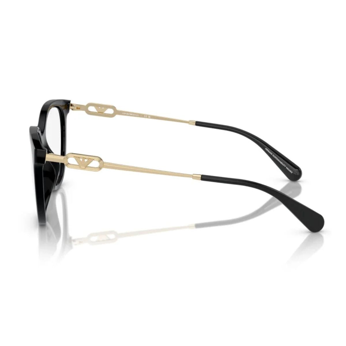 "Emporio Armani EA 4213U 5017 Clip-On Sunglasses with Gold & Black Temples | Available at Optorium"