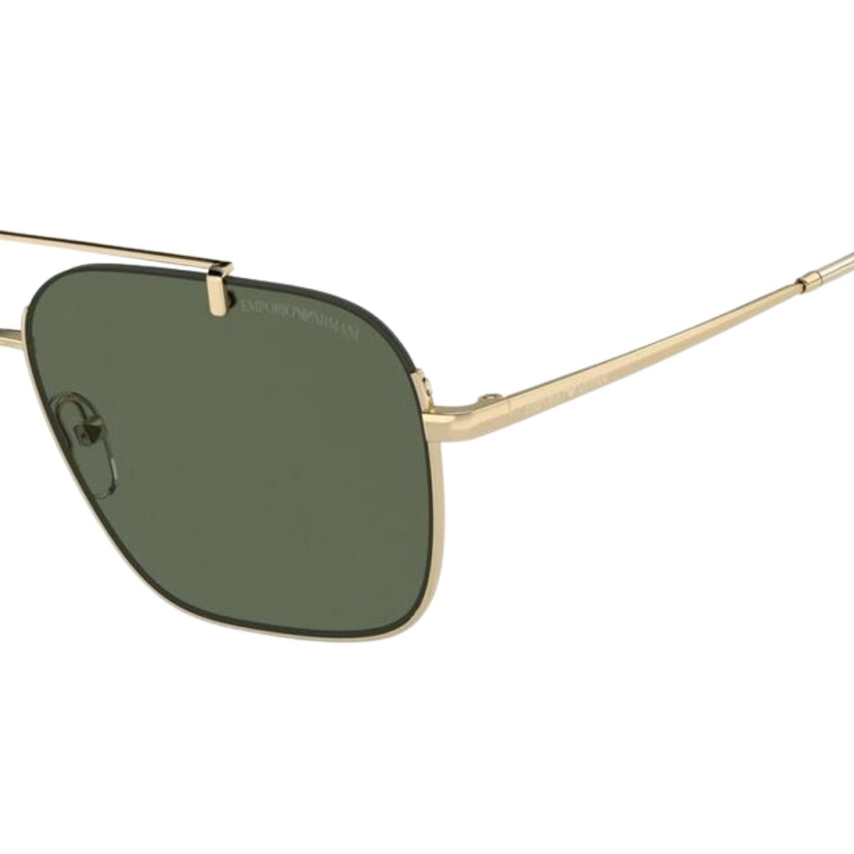 "Gold Colour Metal Square Sunglasses For Men's | Optorium"