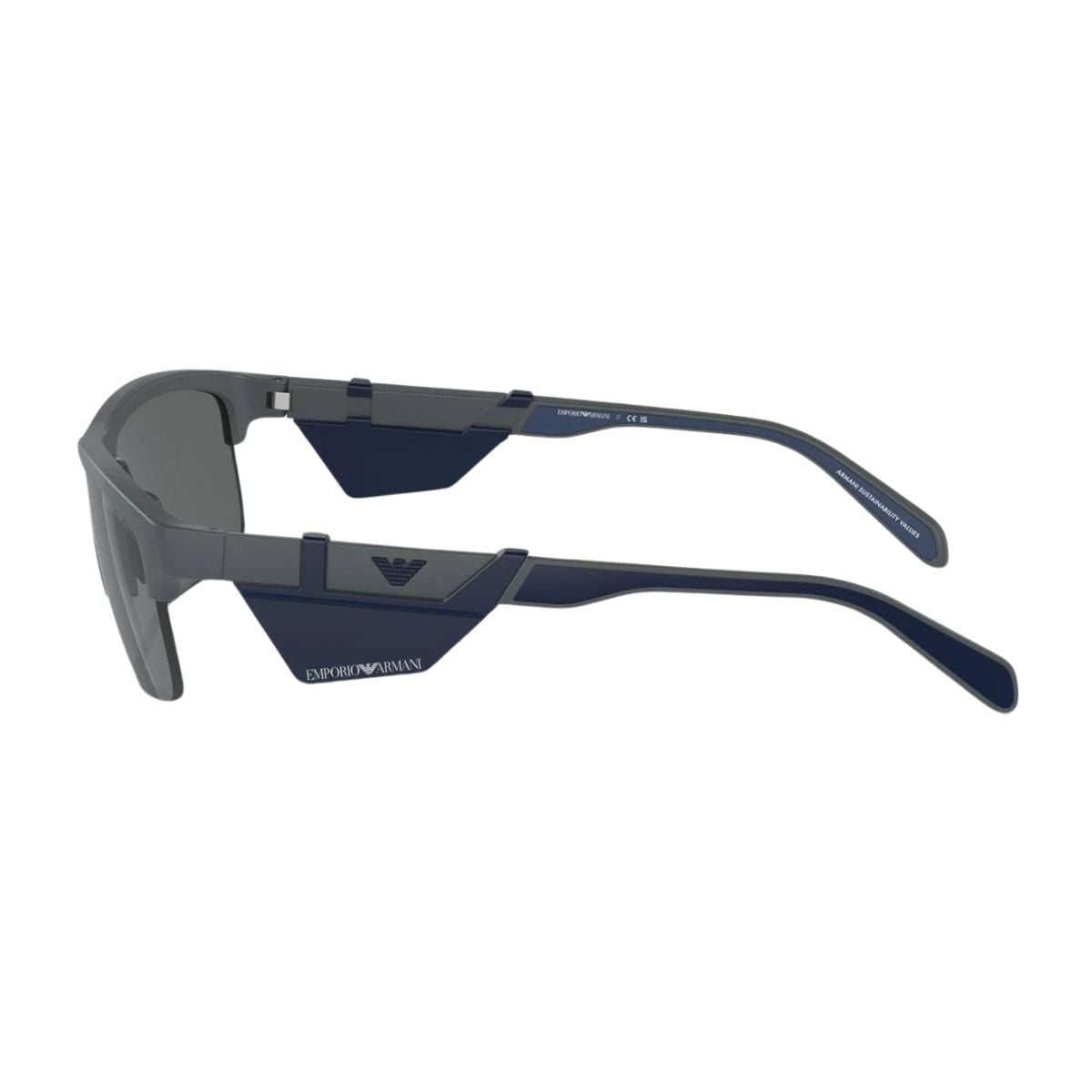 "Buy Rectangle Shape Emporio Armani UV Protection Sunglasses For Men's | Optorium"