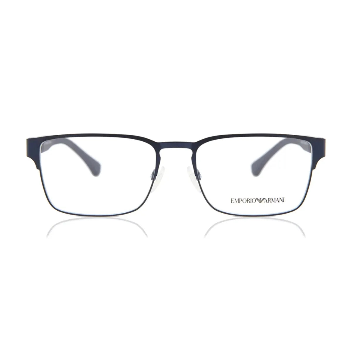 Emporio Armani EA 1027 3100 men’s full rim square matte blue eyeglasses Metal frame available now at Optorium